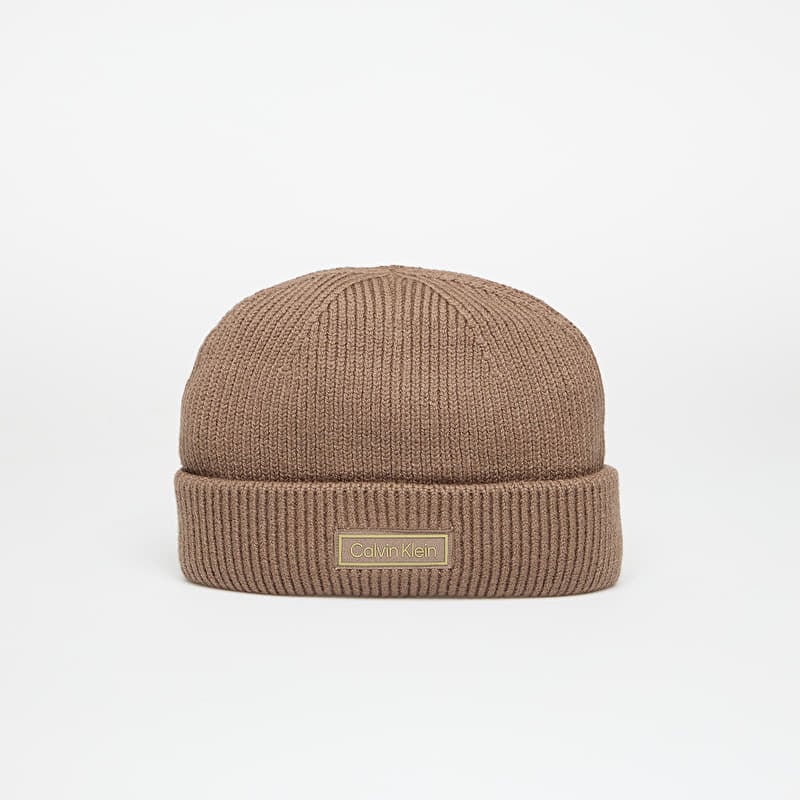 Șapcă Calvin Klein Patch Chunky Rib Doc Hat Brown