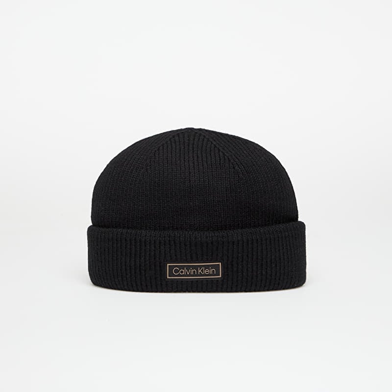 Șapcă Calvin Klein Patch Chunky Rib Doc Hat Black