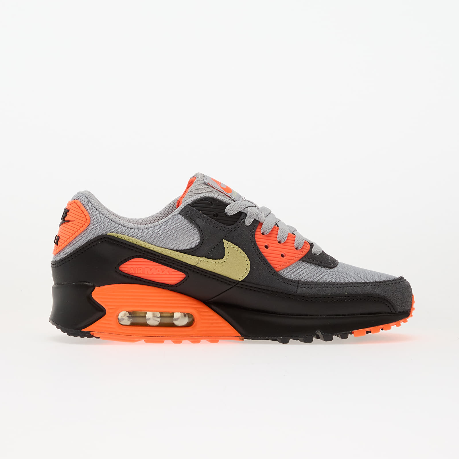 Pánské tenisky a boty Nike Air Max 90 Lt Smoke Grey/ Limelight-Hyper Crimson