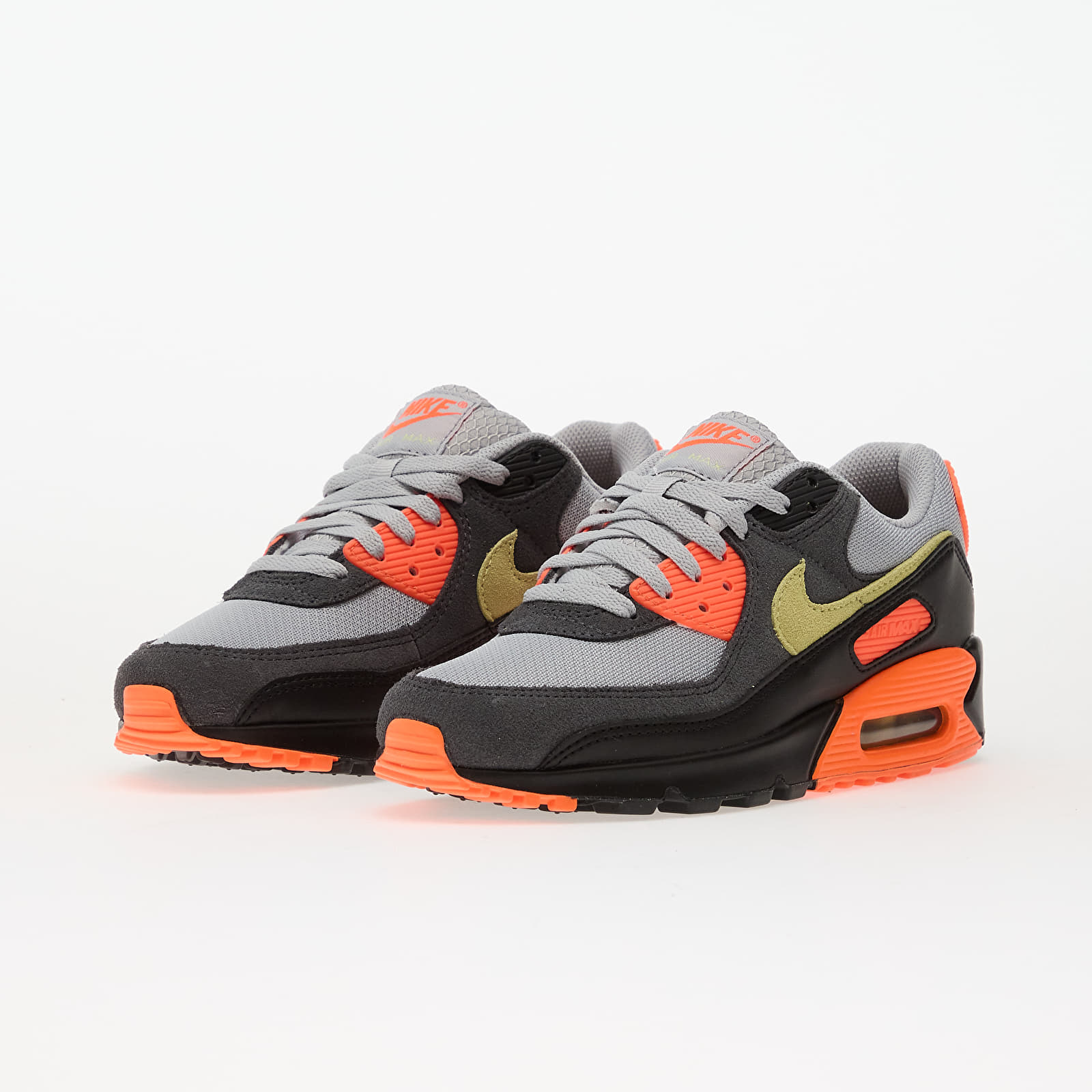 Pánské tenisky a boty Nike Air Max 90 Lt Smoke Grey/ Limelight-Hyper Crimson