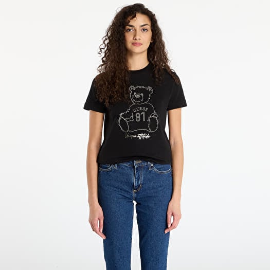 T-shirt GUESS Unique Attitude Ss T-Shirt Black