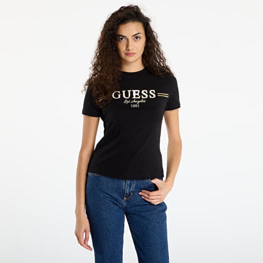 T-shirt GUESS Bibia Ss T-Shirt Black