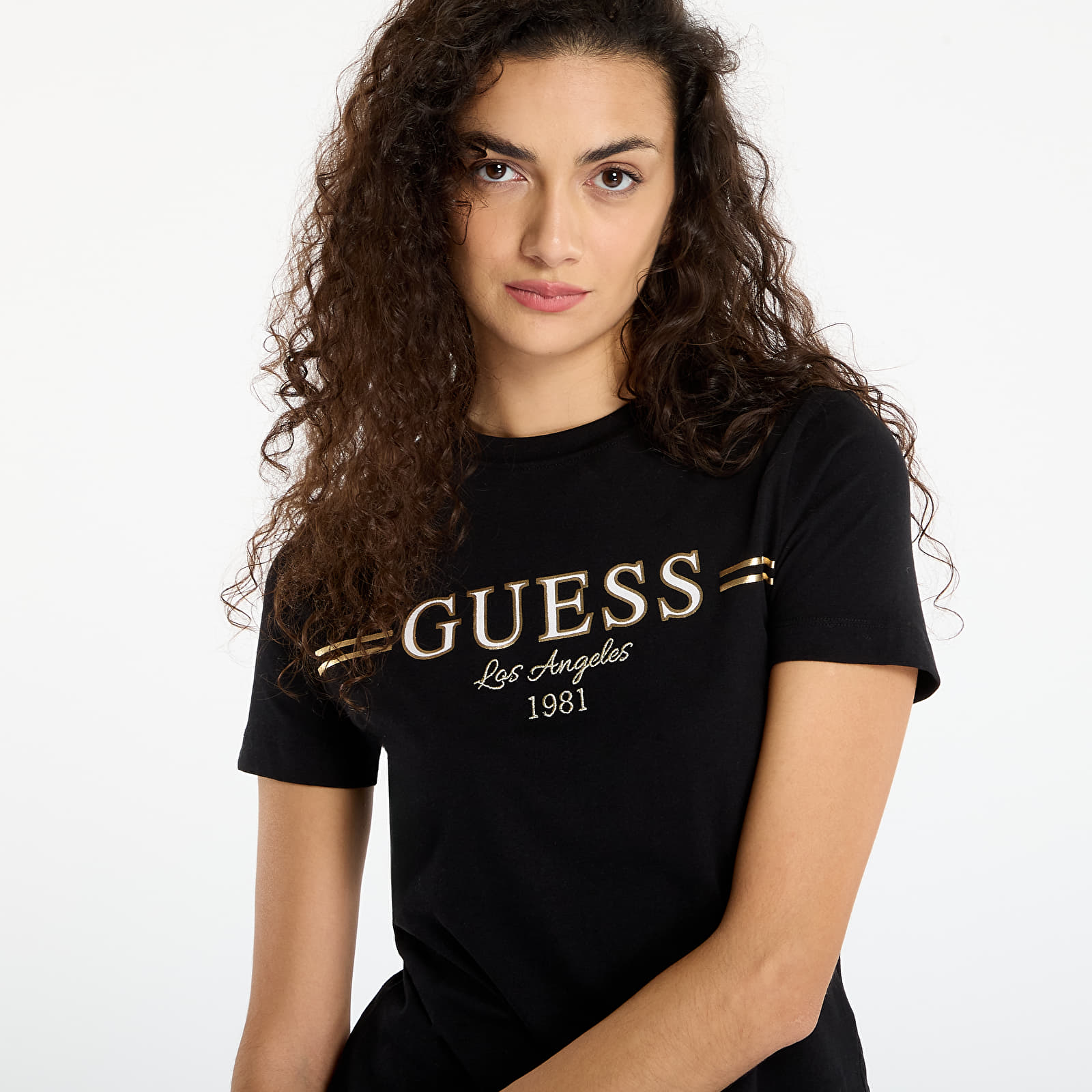 T-Shirts GUESS Bibia Ss T-Shirt Black