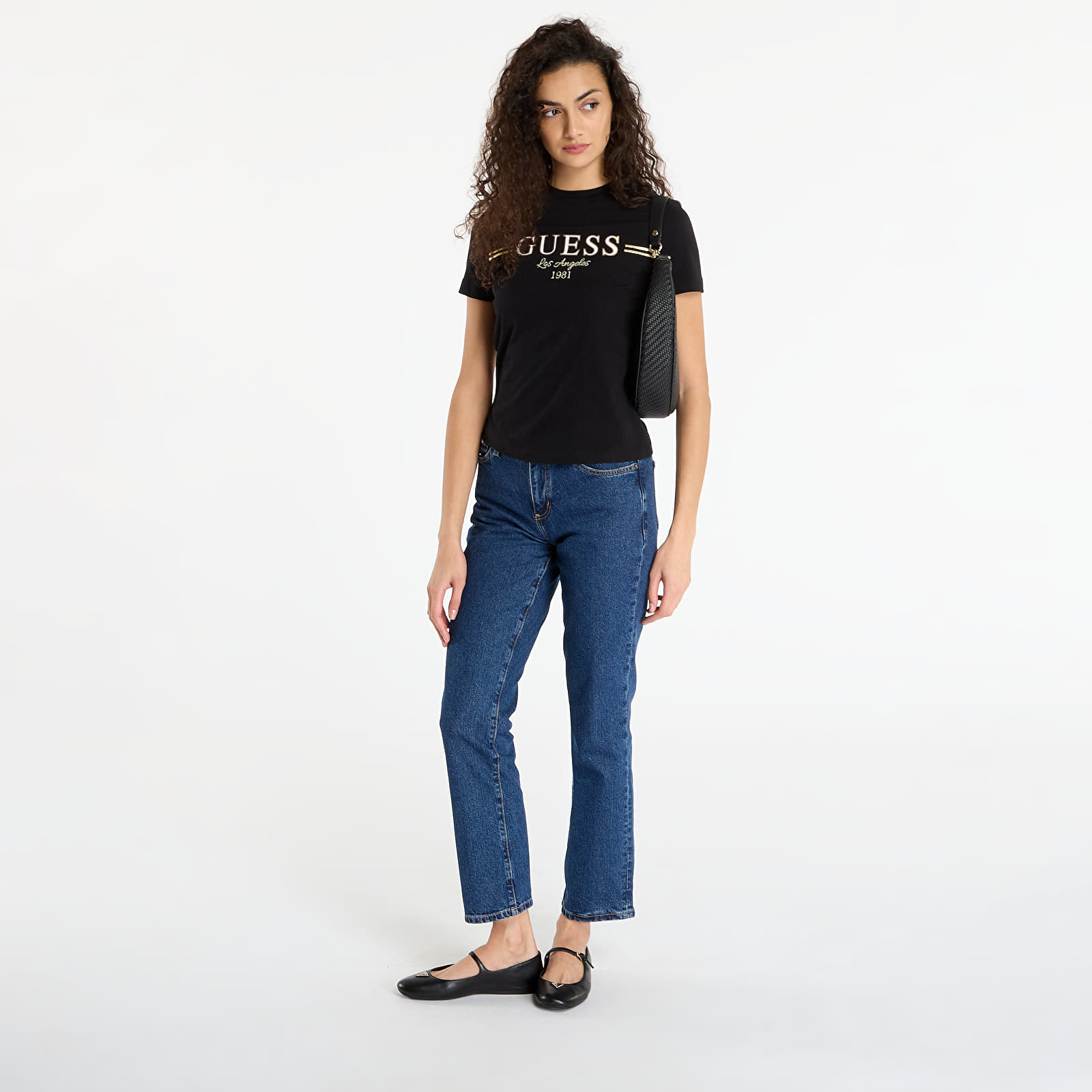 T-Shirts GUESS Bibia Ss T-Shirt Black