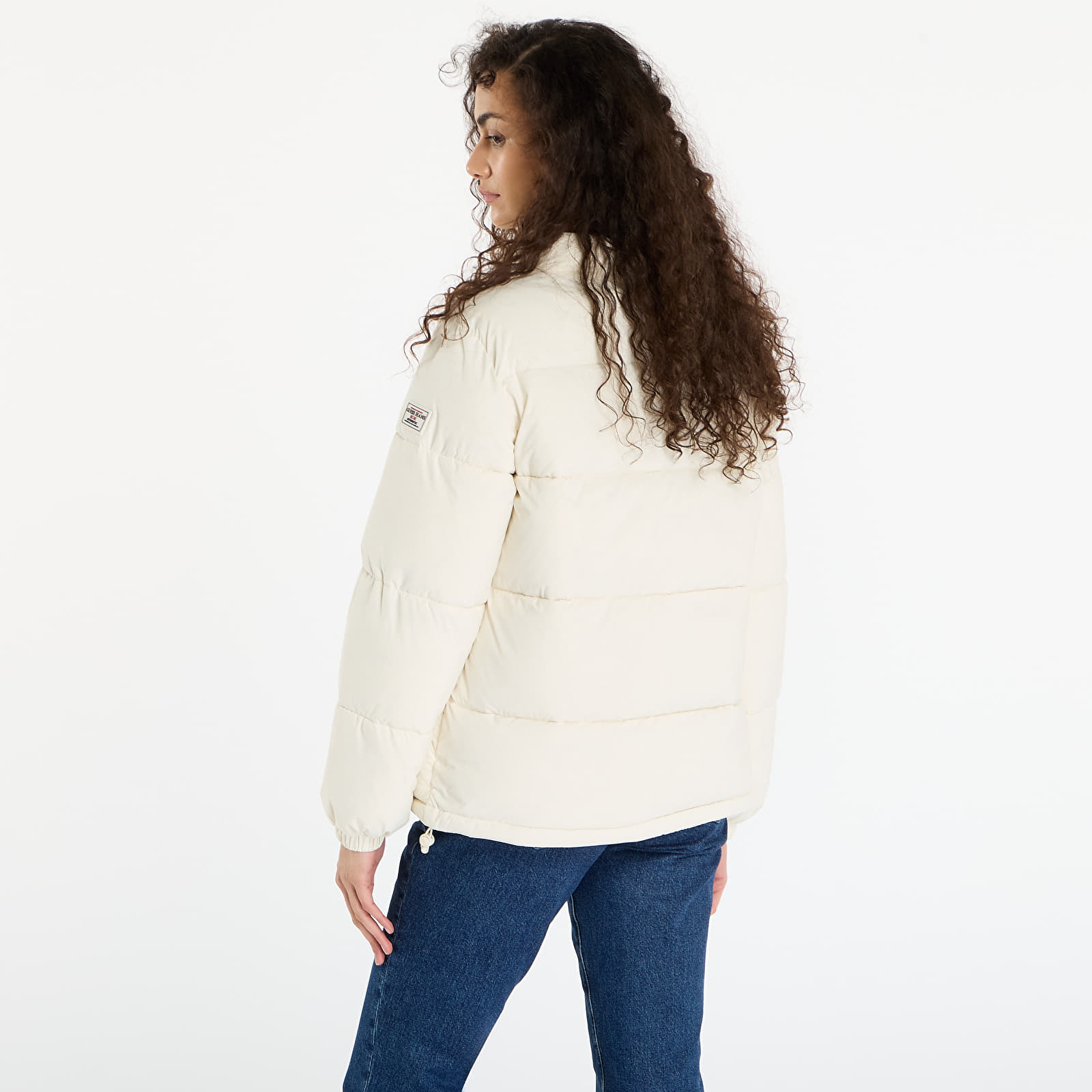 Jakne Guess Jeans Reg Lenght Puffer Cream
