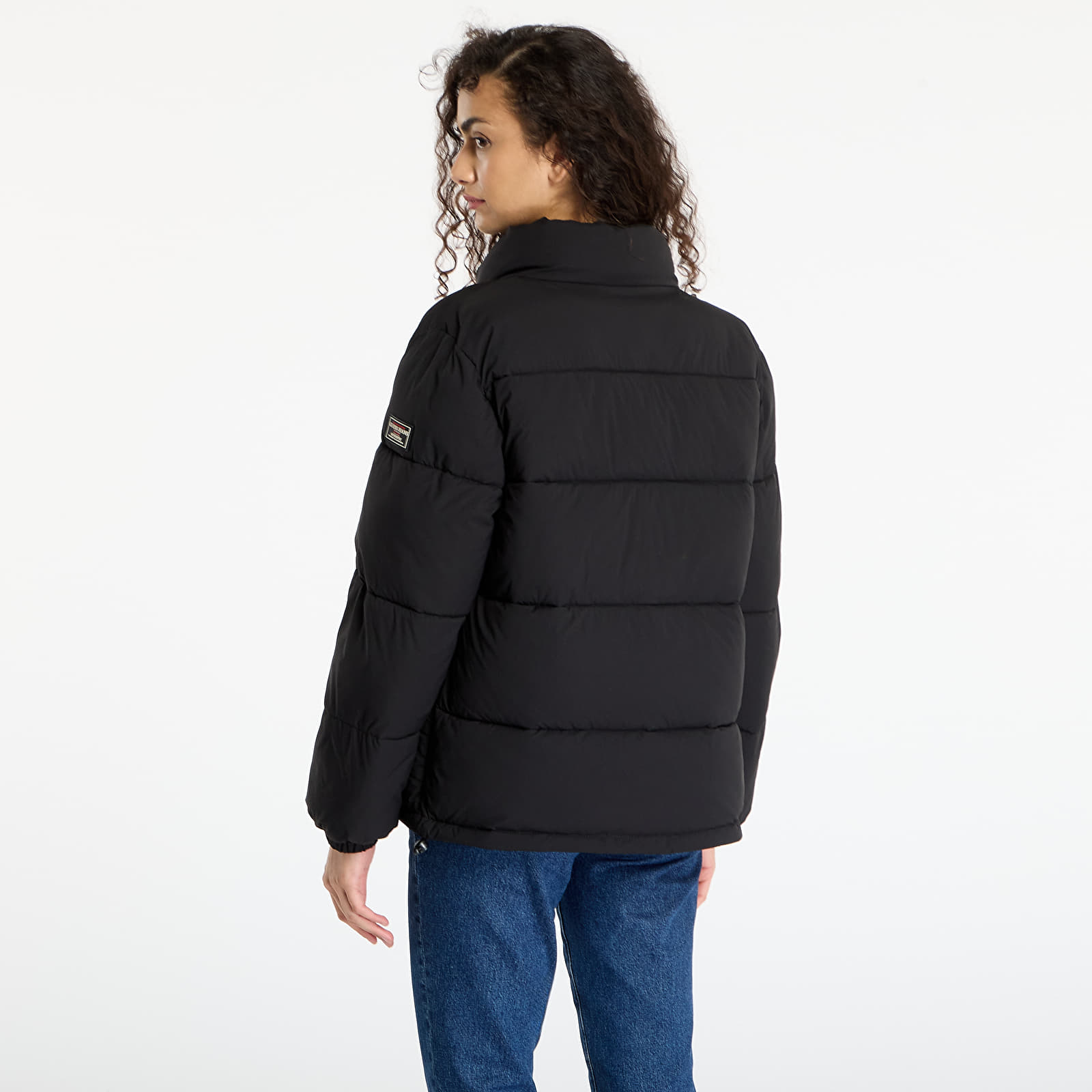 Jakne Guess Jeans Reg Lenght Puffer Black