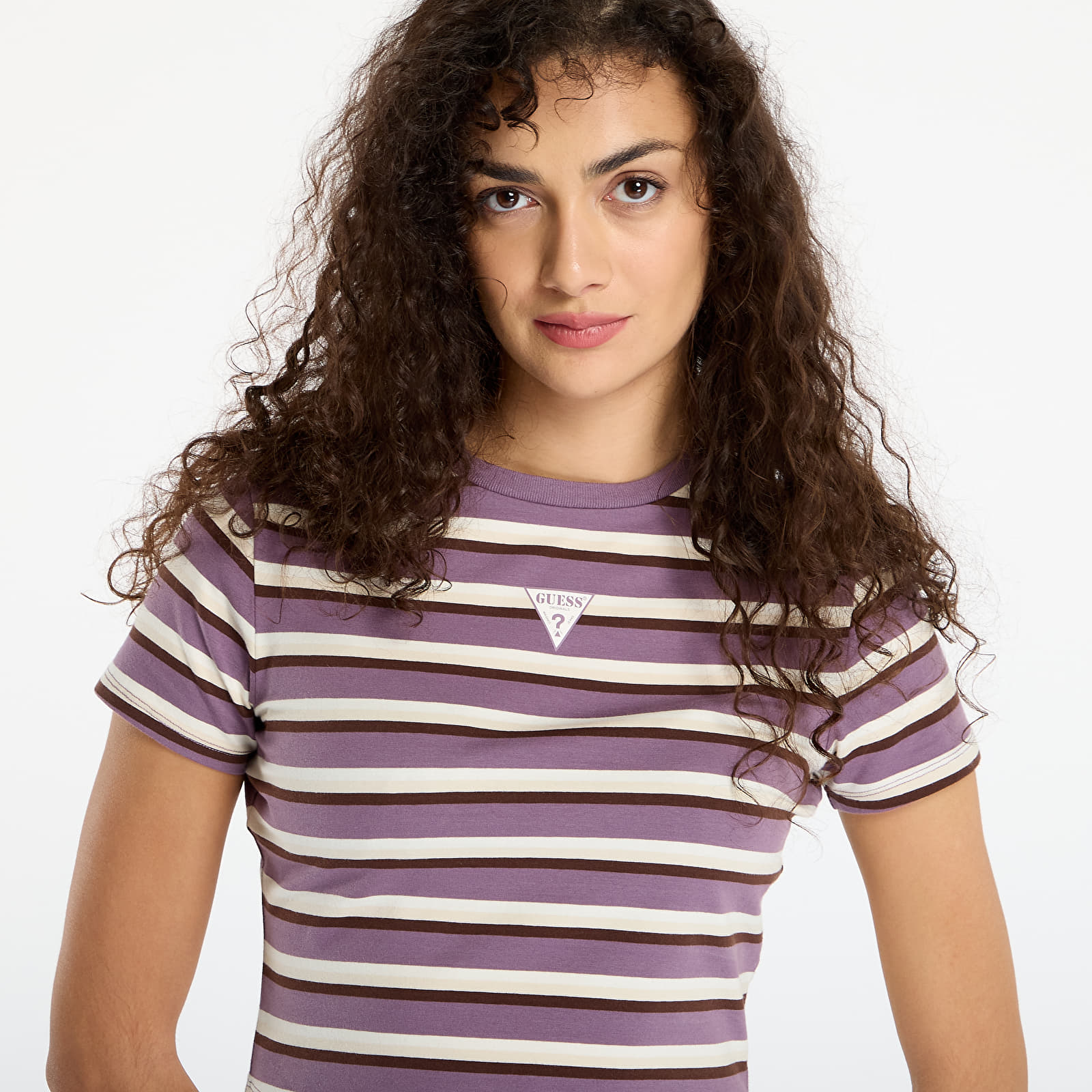 Marškinėliai Guess Originals Core Stripe Baby Multi purple