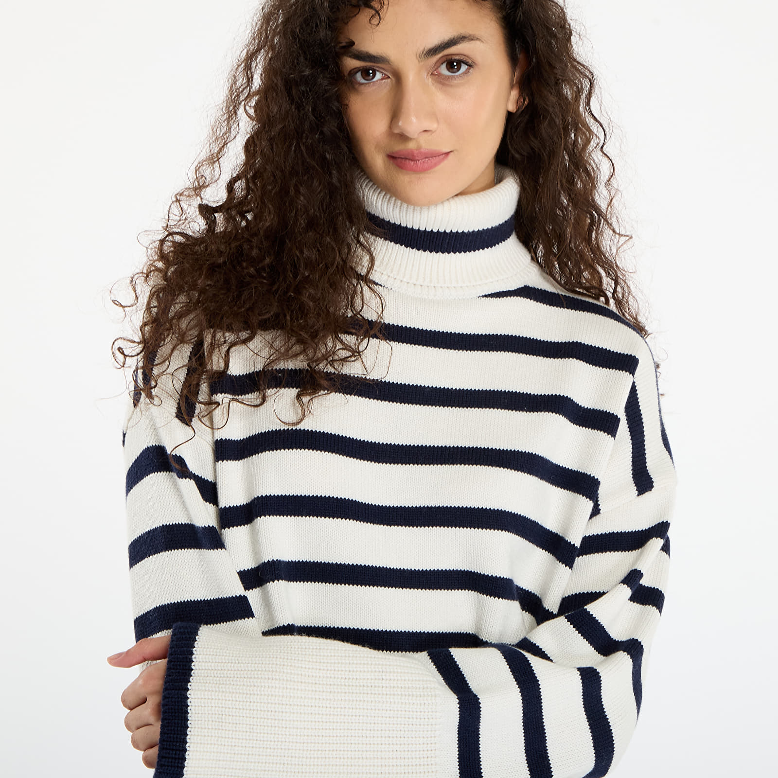 Sweatshirts für Frauen GUESS Ls Tn Emelia Sweater White