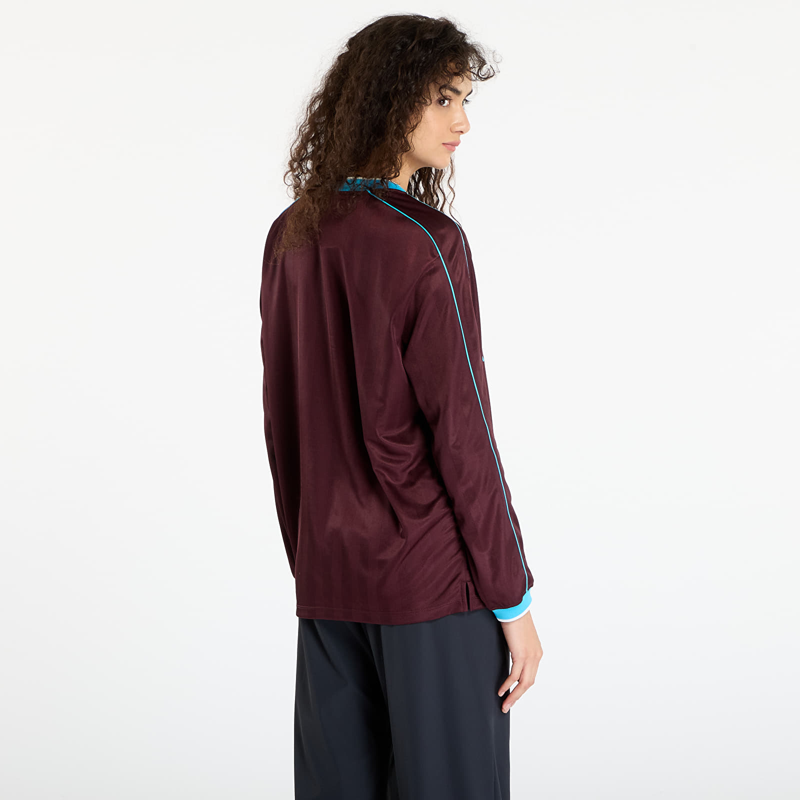 Pelipaidat Nike Sportswear Women's Long-Sleeve Jersey Top Burgundy Crush/ Baltic Blue