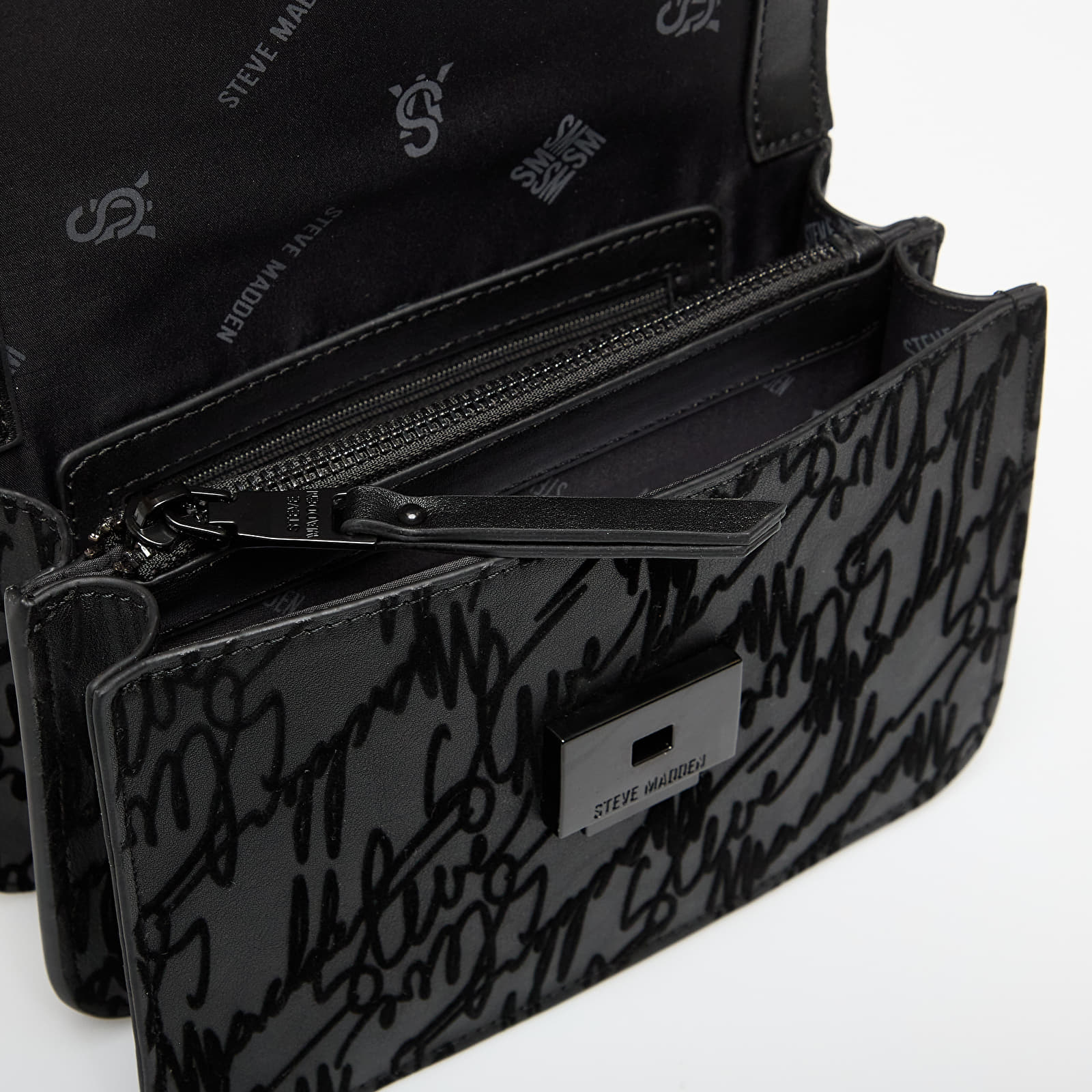 Handbags Steve Madden Bshayla Black/ Black