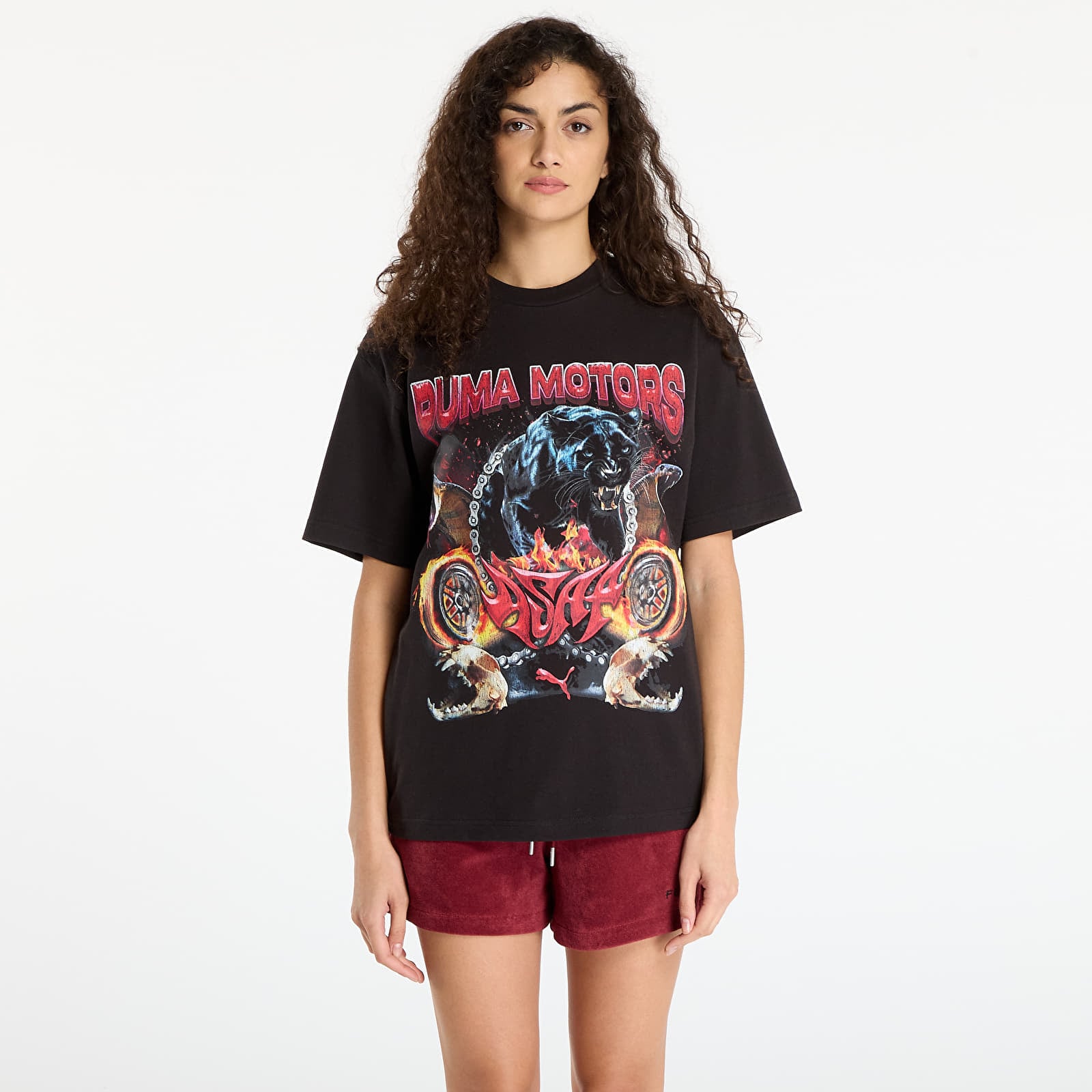 Női pólók  PUMA x A$AP ROCKY Motors Tee PUMA Black