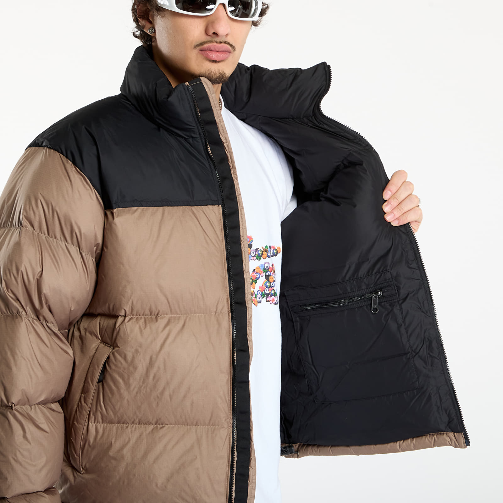 Vyriškos striukės The North Face M 1996 Retro Nuptse Jacket Mocha Brown/ TNF Black