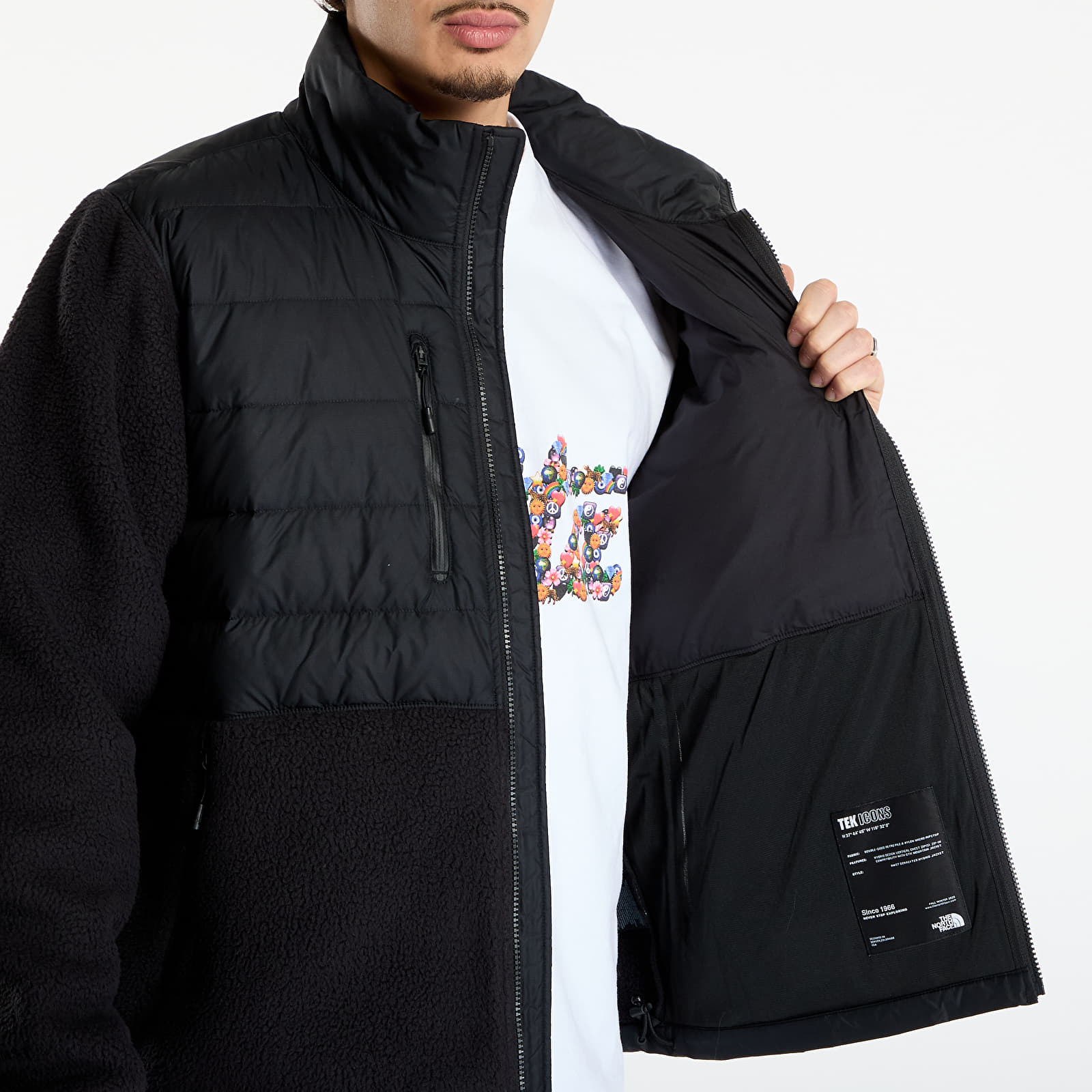 Jackets The North Face M Rmst Denali Tek Hybrid Jacket TNF Black