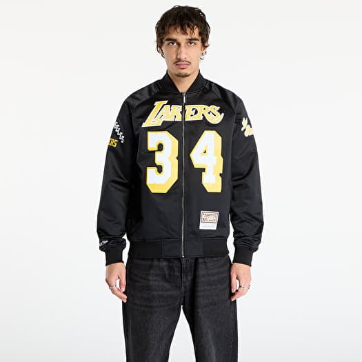 Jakna Mitchell & Ness NBA Maxxed Out Satin Jacket Lakers Shaquille O'Neal Black