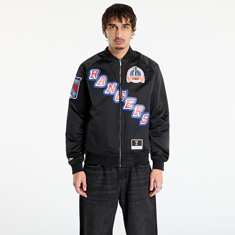 Bunda Mitchell & Ness NHL Maxxed Out Satin Jacket Rangers Mark Messier Black