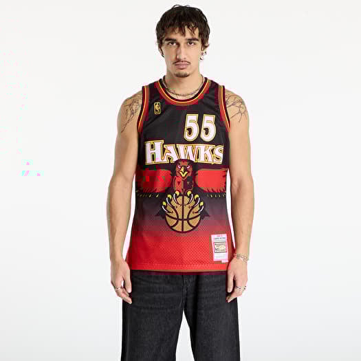 Mitchell & Ness NBA Swingman Road Jersey Hawks 1996 Dikembe Mutombo Scarlet