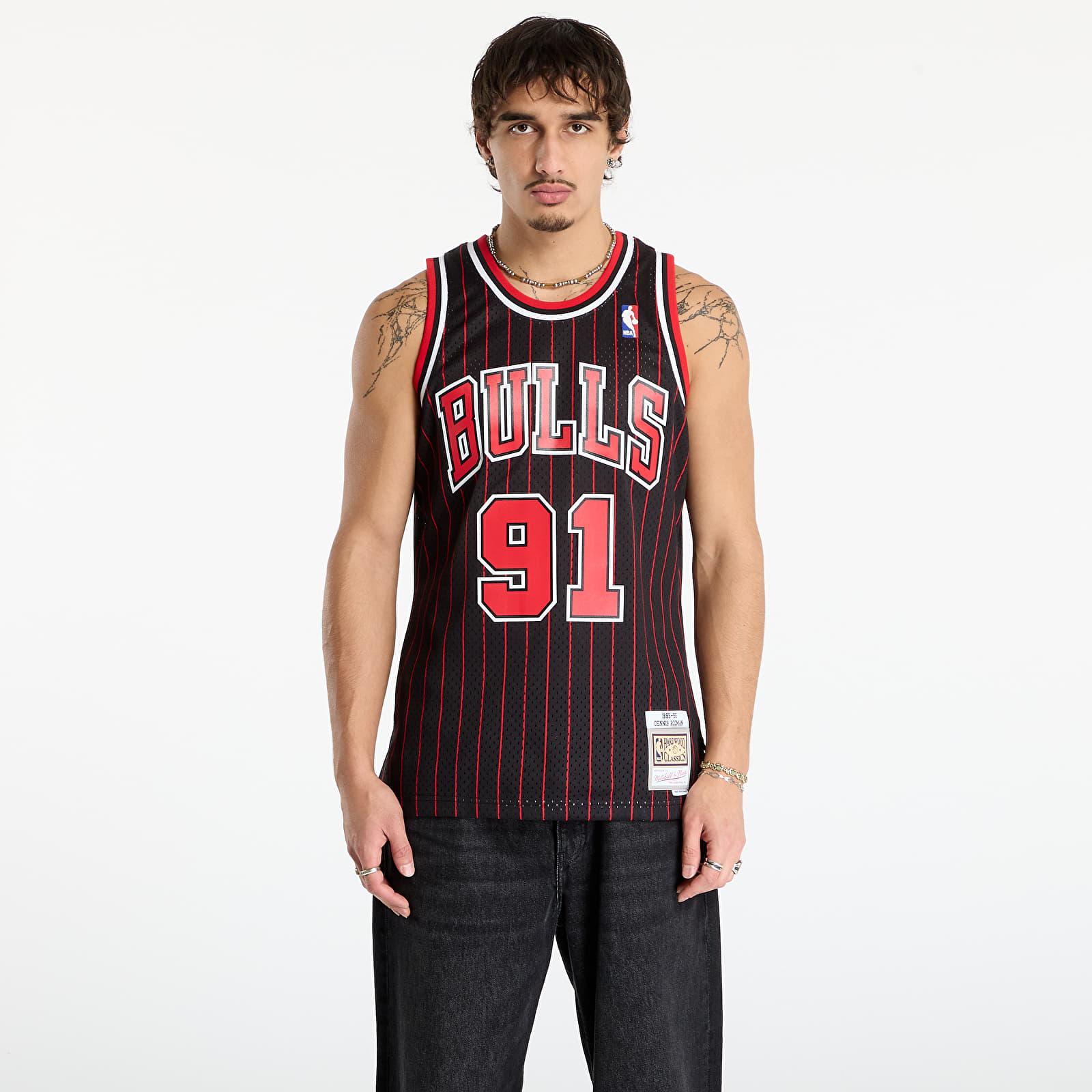 Canotta uomo Mitchell & Ness NBA Swingman Alternate Jersey Bulls 1995 Dennis Rodman Black