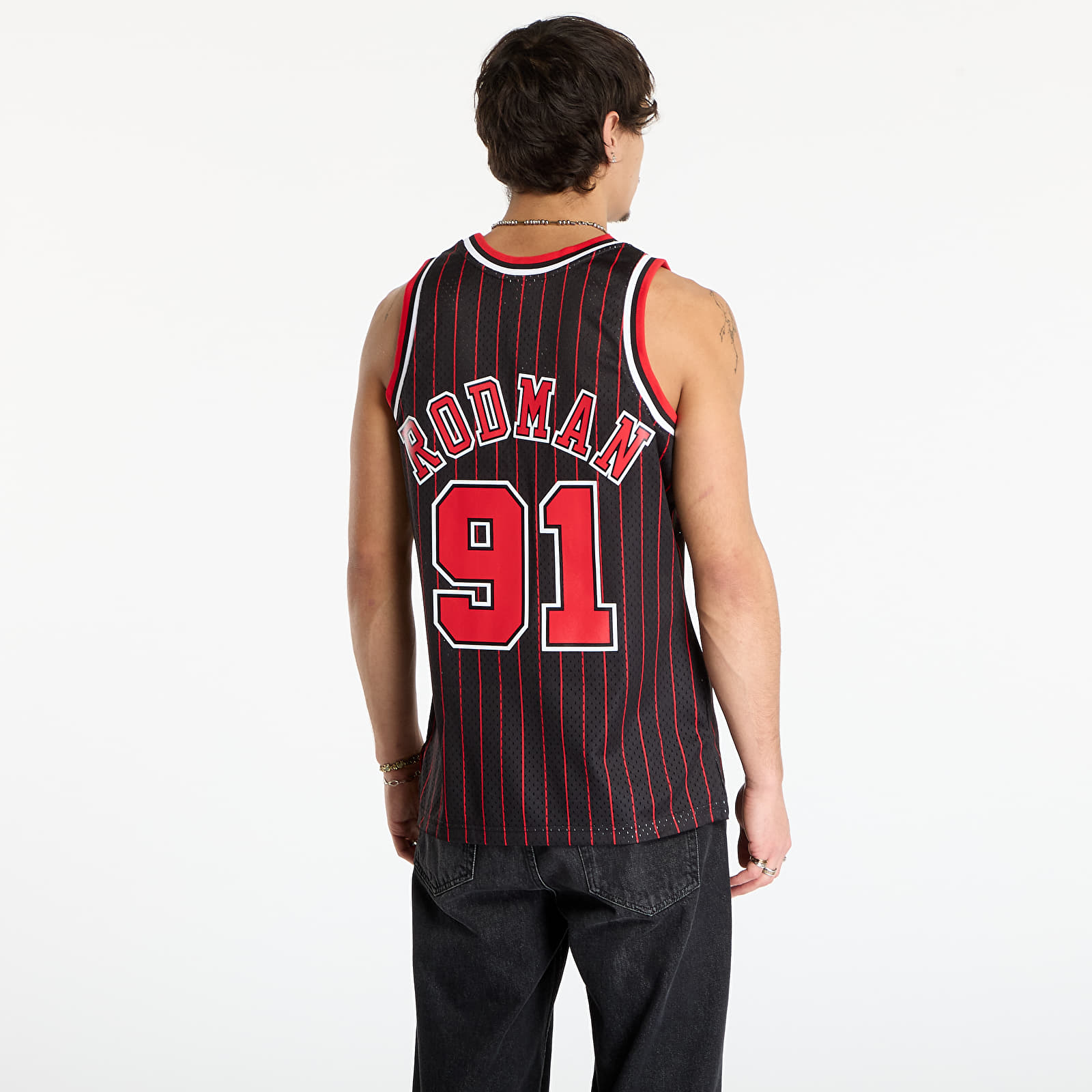 Canotta uomo Mitchell & Ness NBA Swingman Alternate Jersey Bulls 1995 Dennis Rodman Black
