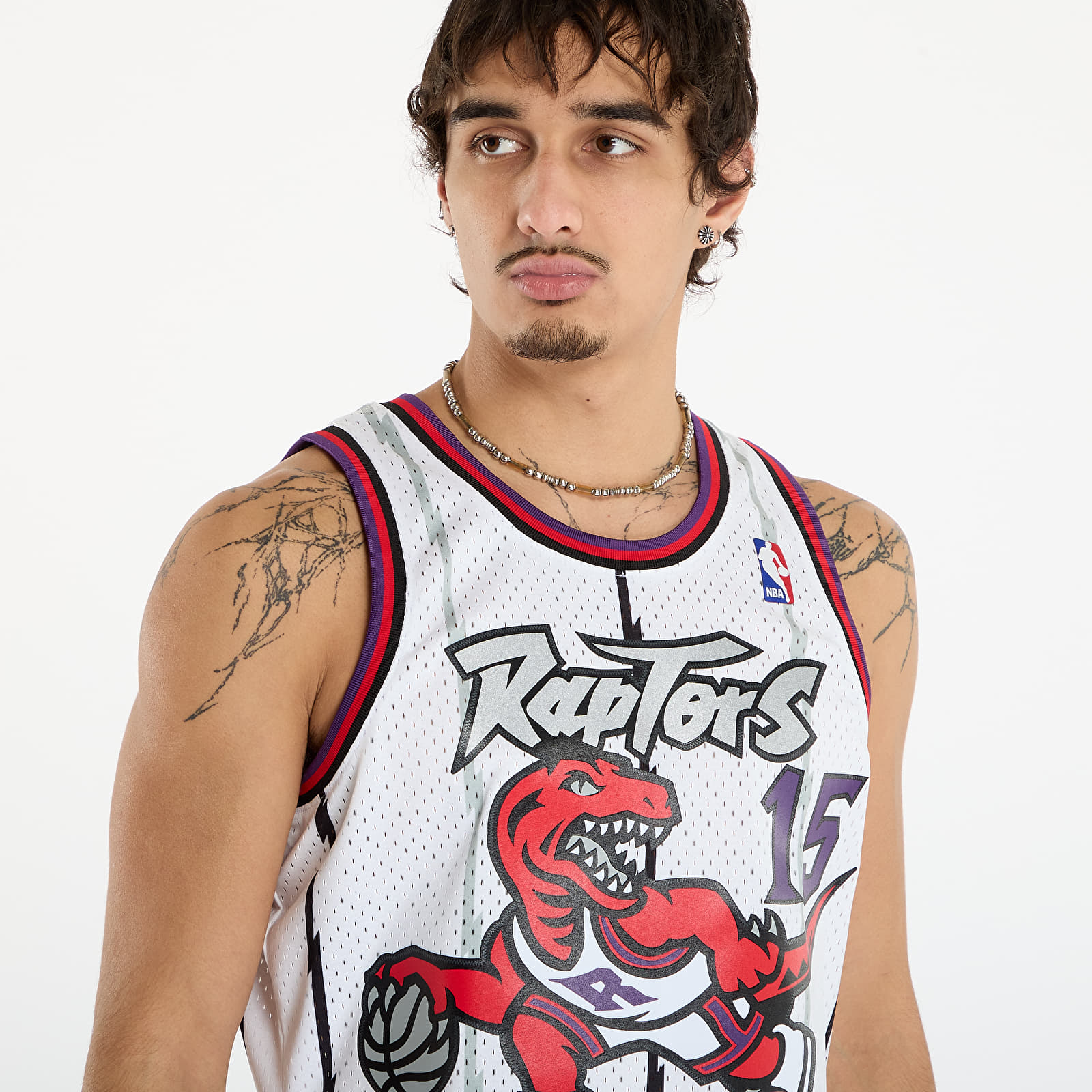 Men's tank tops Mitchell & Ness NBA Swingman Home Jersey Raptors 1998 Vince Carter White