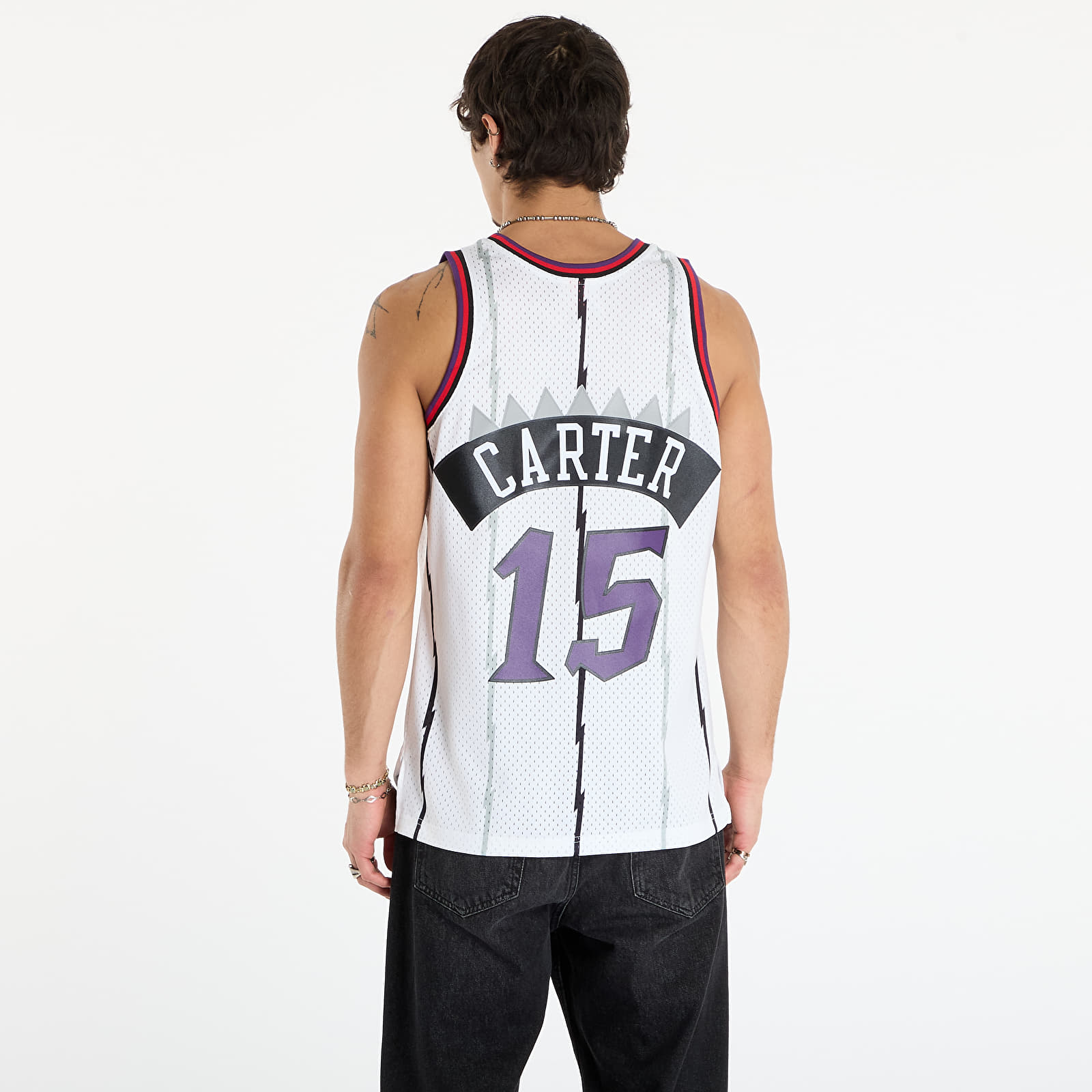 Men's tank tops Mitchell & Ness NBA Swingman Home Jersey Raptors 1998 Vince Carter White