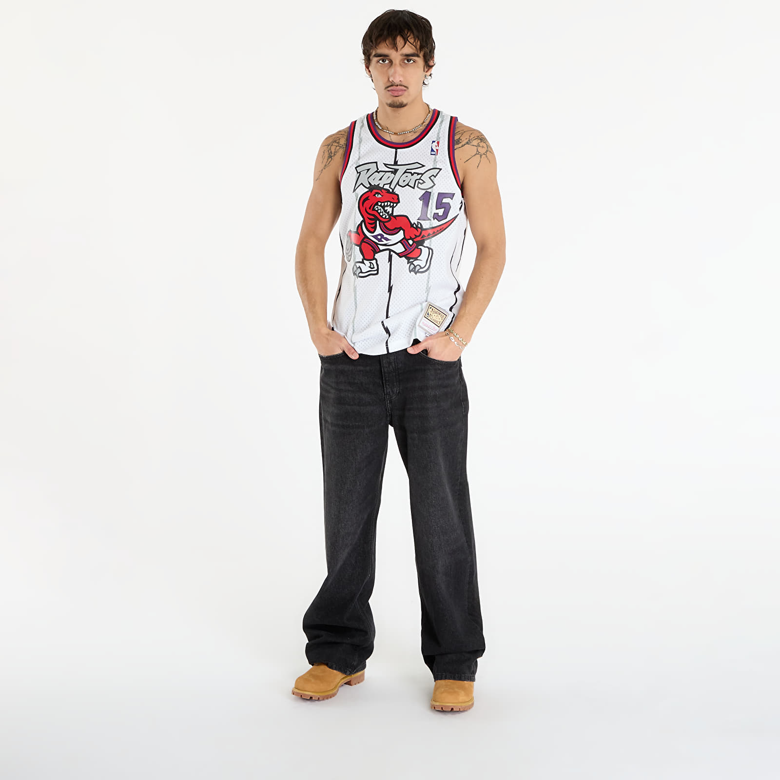Men's tank tops Mitchell & Ness NBA Swingman Home Jersey Raptors 1998 Vince Carter White