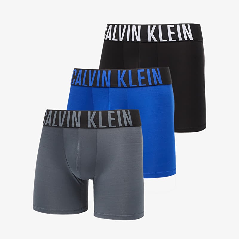 Boxerky Calvin Klein Boxer Brief 3-Pack Intense Power  Microfiber  StretchBlue