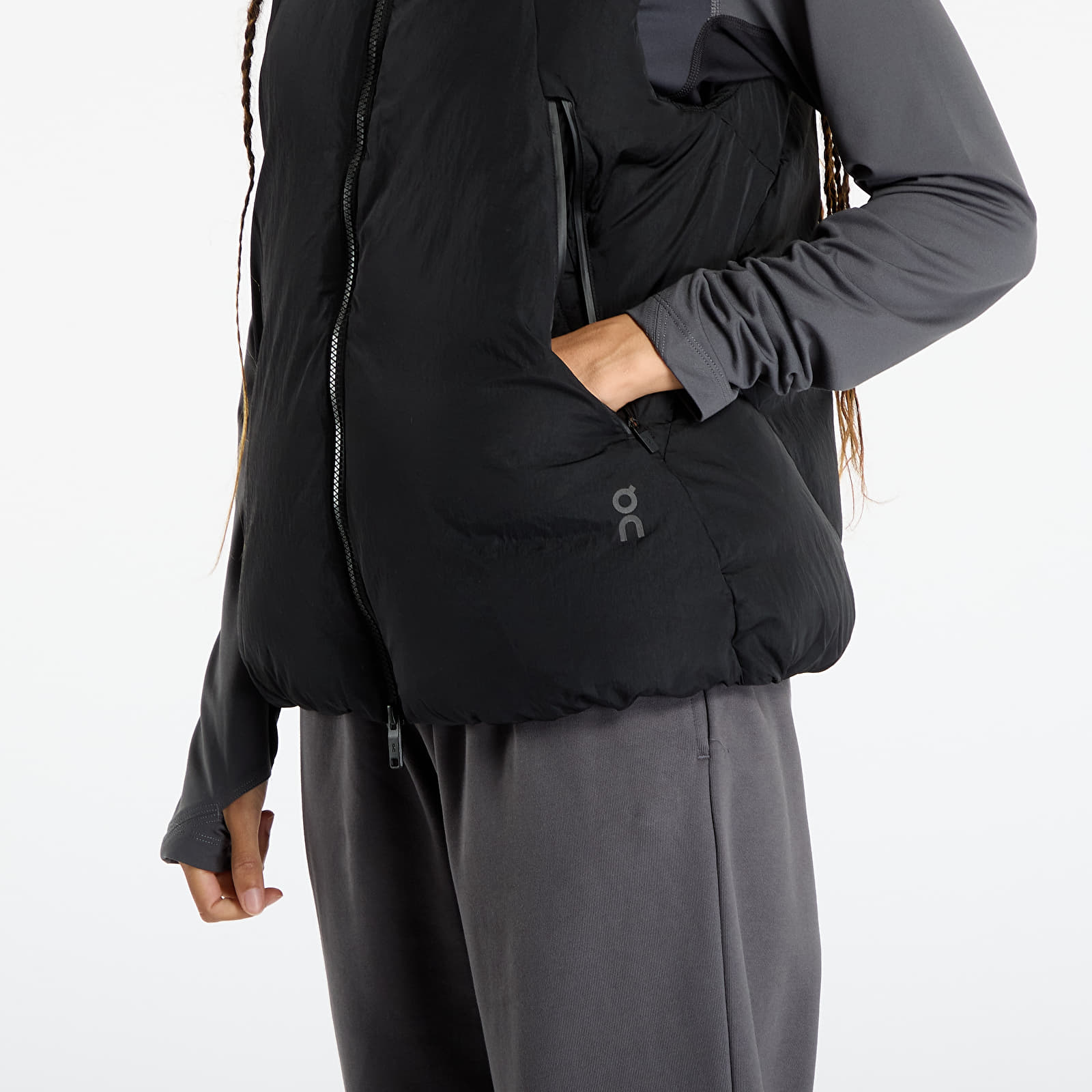 Women's cardigans On All-Day Puffer Vest Black
