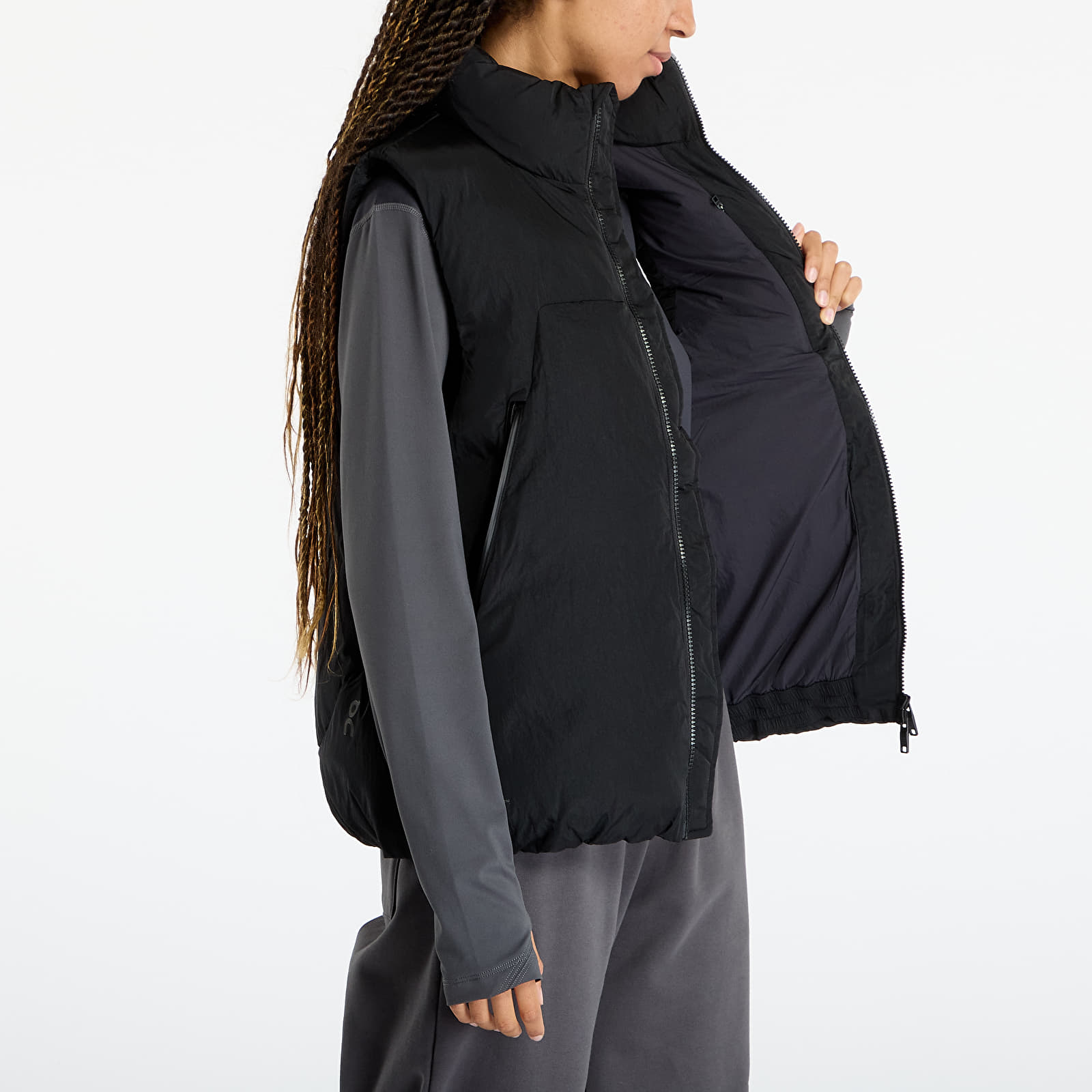 Women's cardigans On All-Day Puffer Vest Black