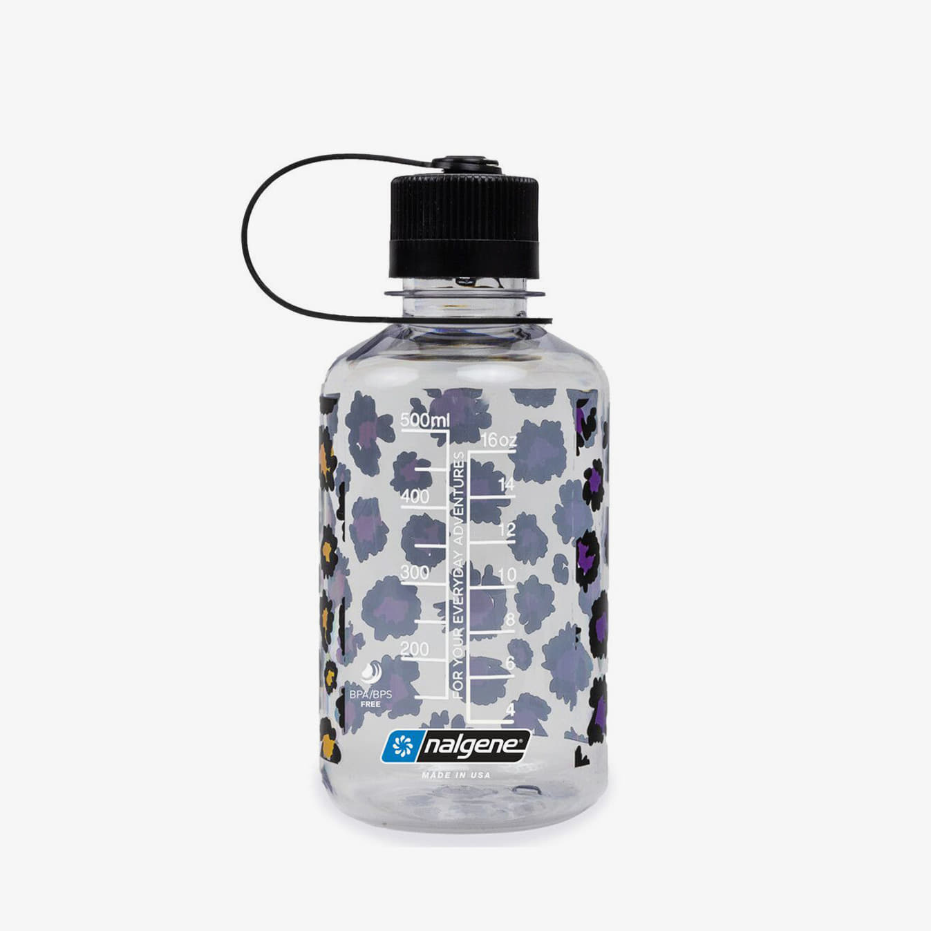 Láhve na pití Nalgene 500ml Narrow Mouth Clear Rainbow Cheetah