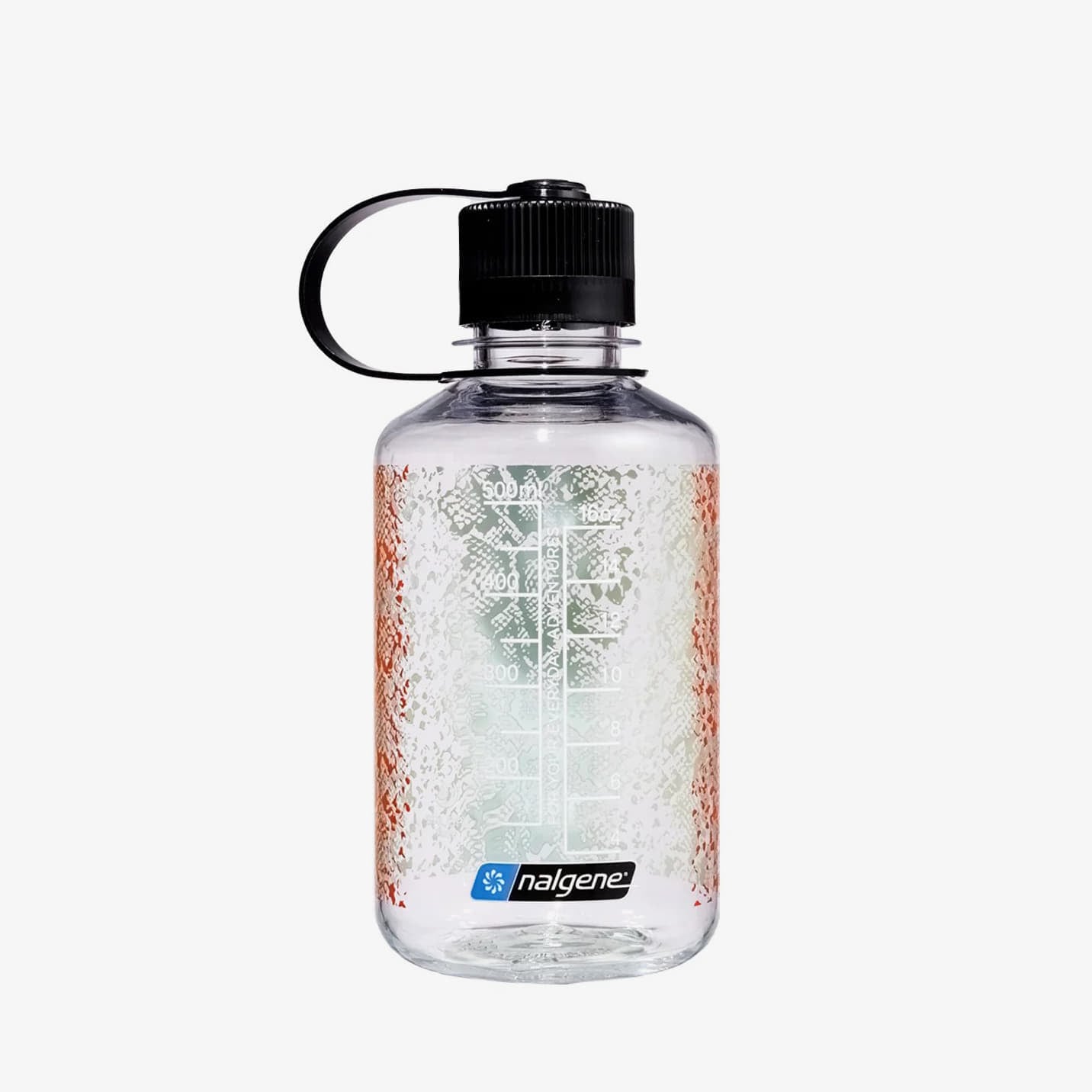 Nalgene 500ml Narrow Mouth Clear Rainbow Snake Universal