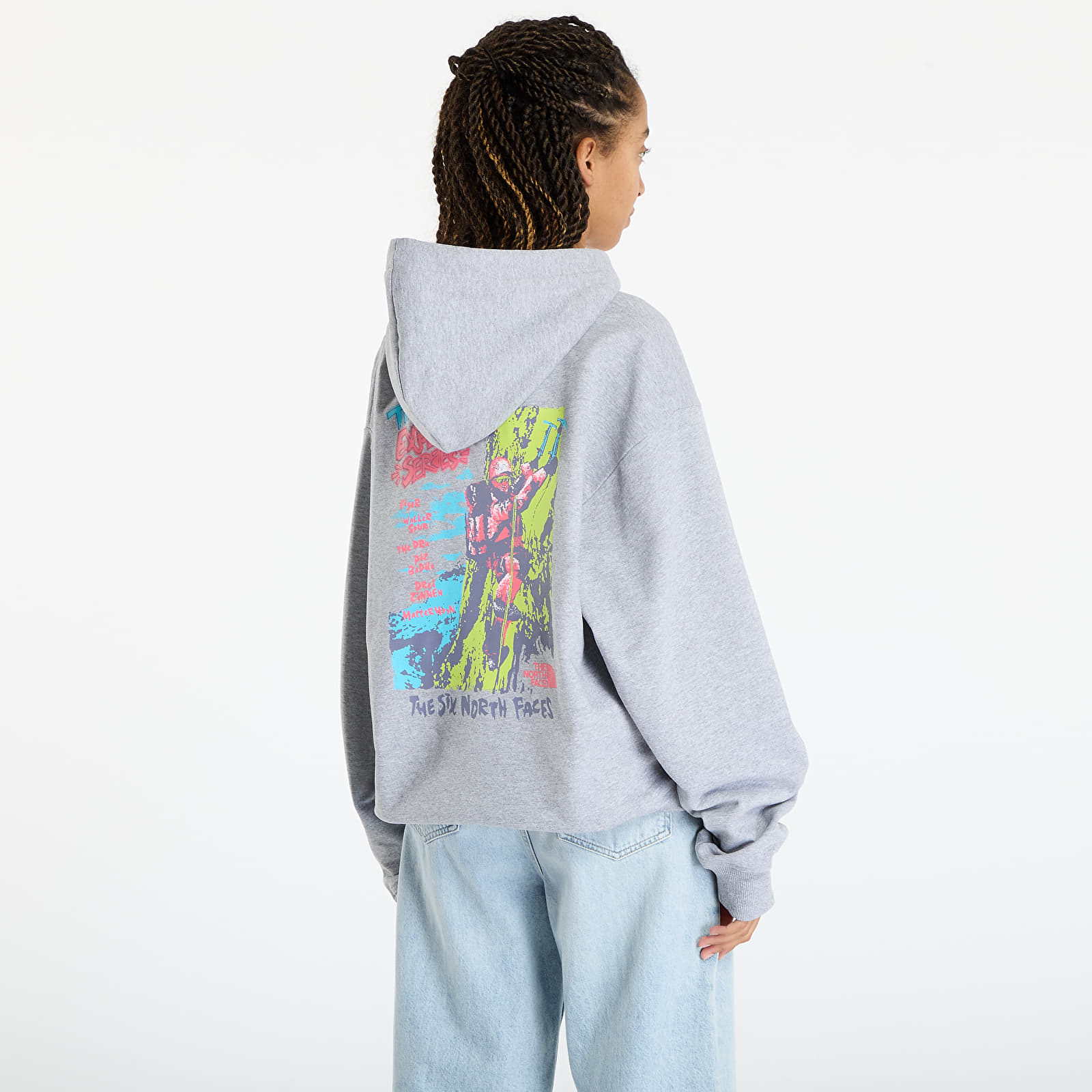 Мъжки суичъри The North Face U Expedition Celebration Oversized Hoodie UNISEX Light Grey Heather