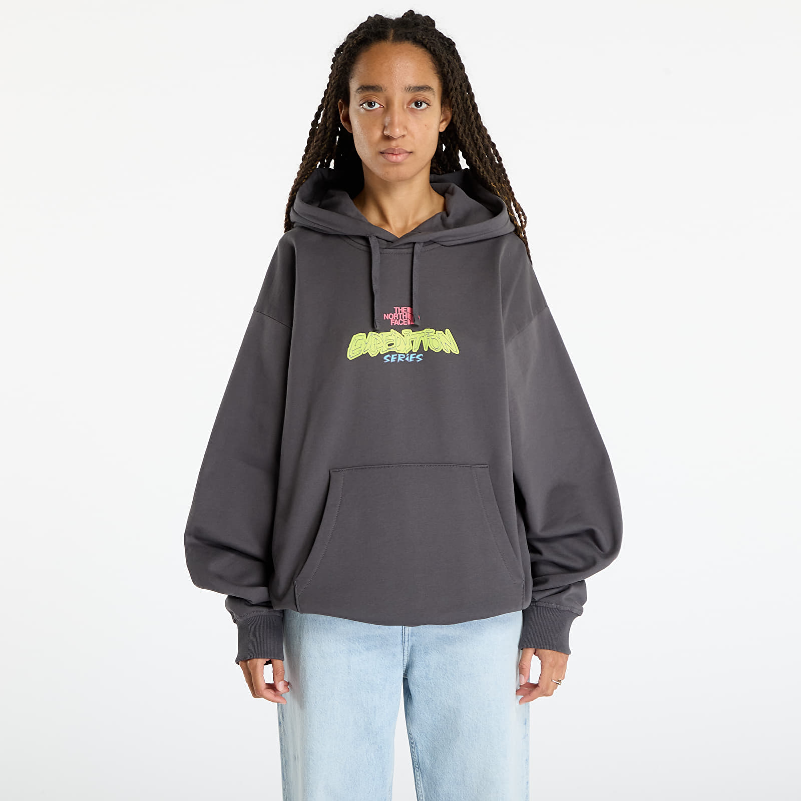 Мъжки суичъри The North Face U Expedition Celebration Oversized Hoodie UNISEX Anthracite Grey