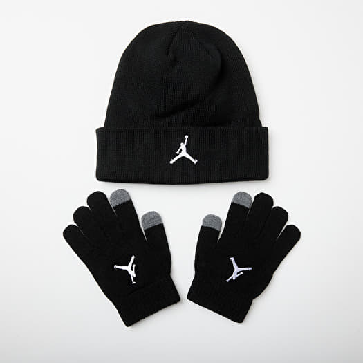 Jordan Essentials Beanie Set Black