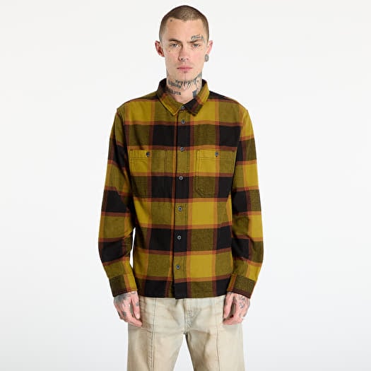 Skjorte Vans Larkspur Plaid Flannel Burnt Gold/ Black