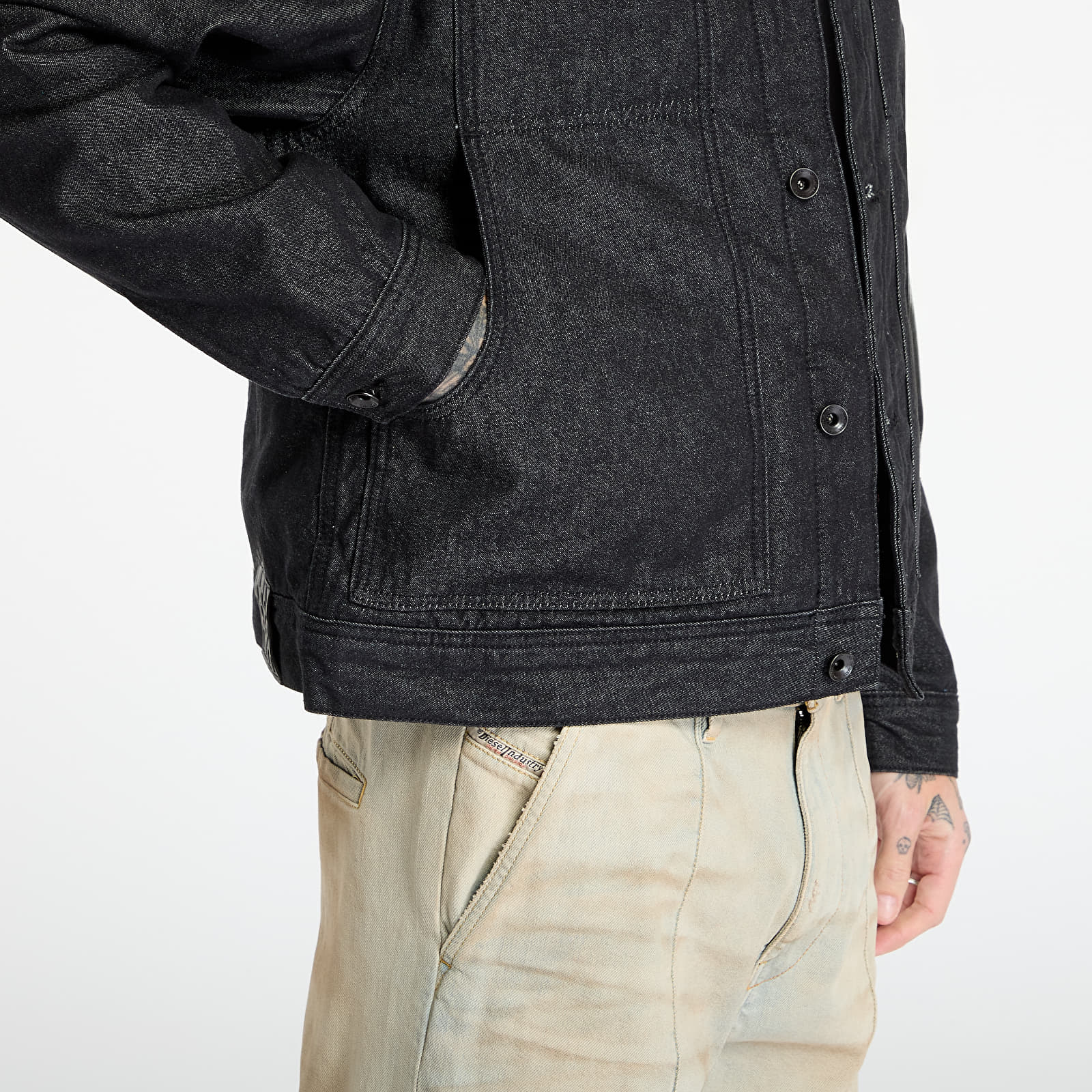 Giacche da uomo Vans LX McAvoy Lined Trucker Black Rinse