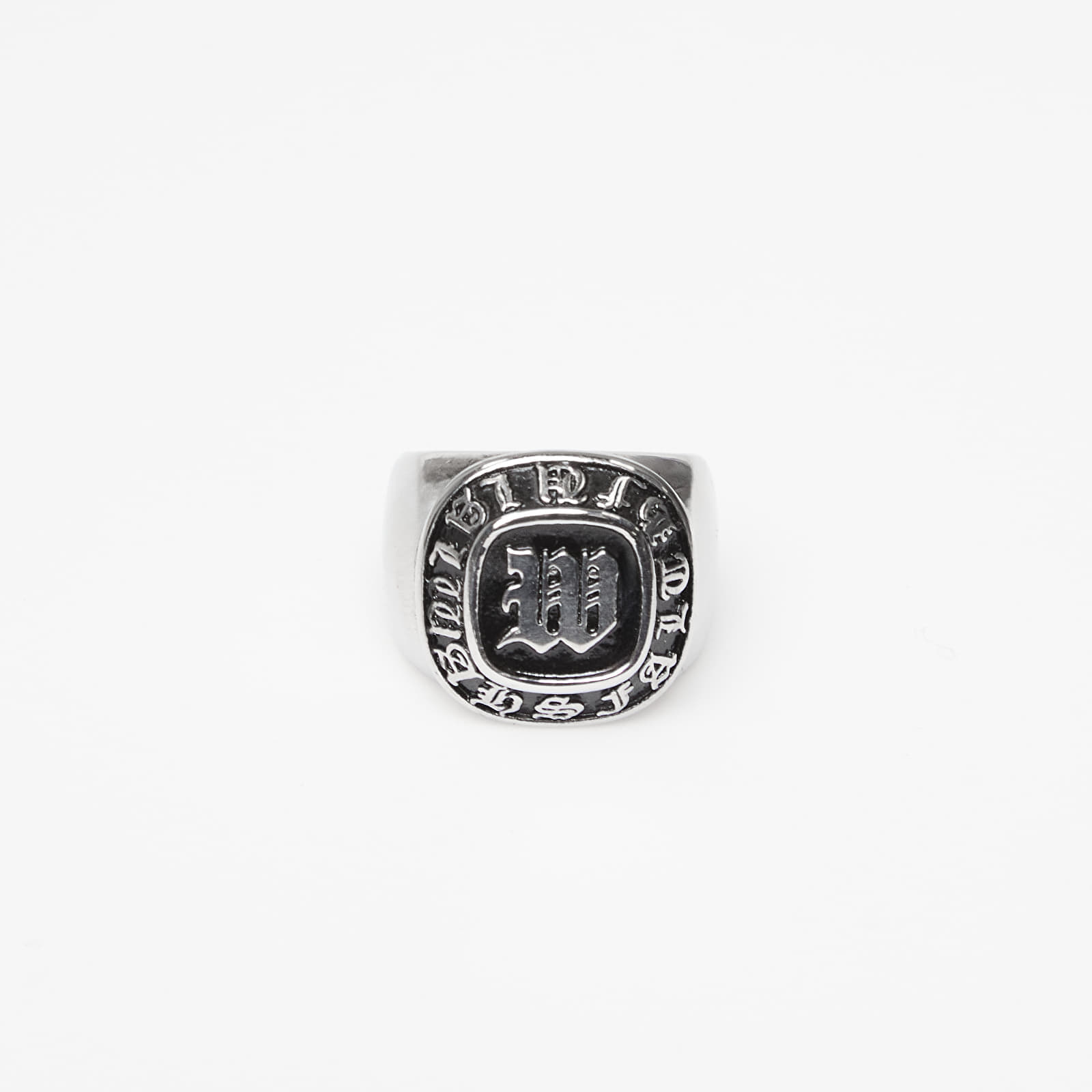Wasted Paris U Champion Signet Ring Silver/ Black 7