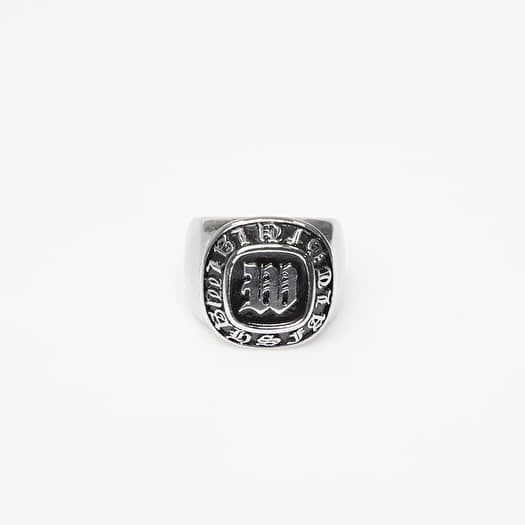Wasted Paris U Champion Signet Ring Silver/ Black