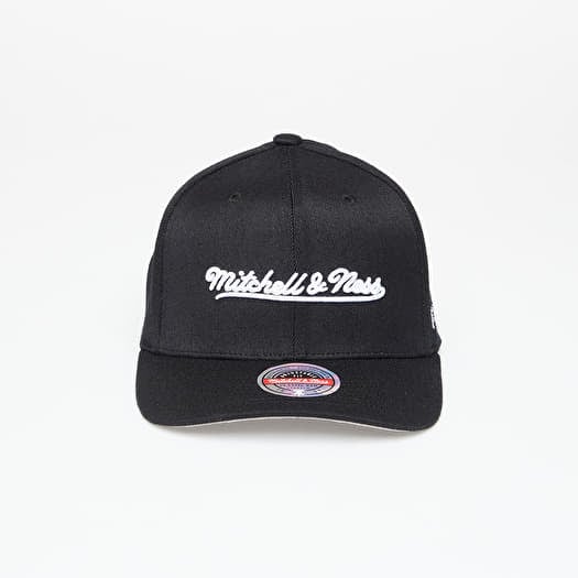 Hette Mitchell & Ness Branded Script Stretch Snapback Black