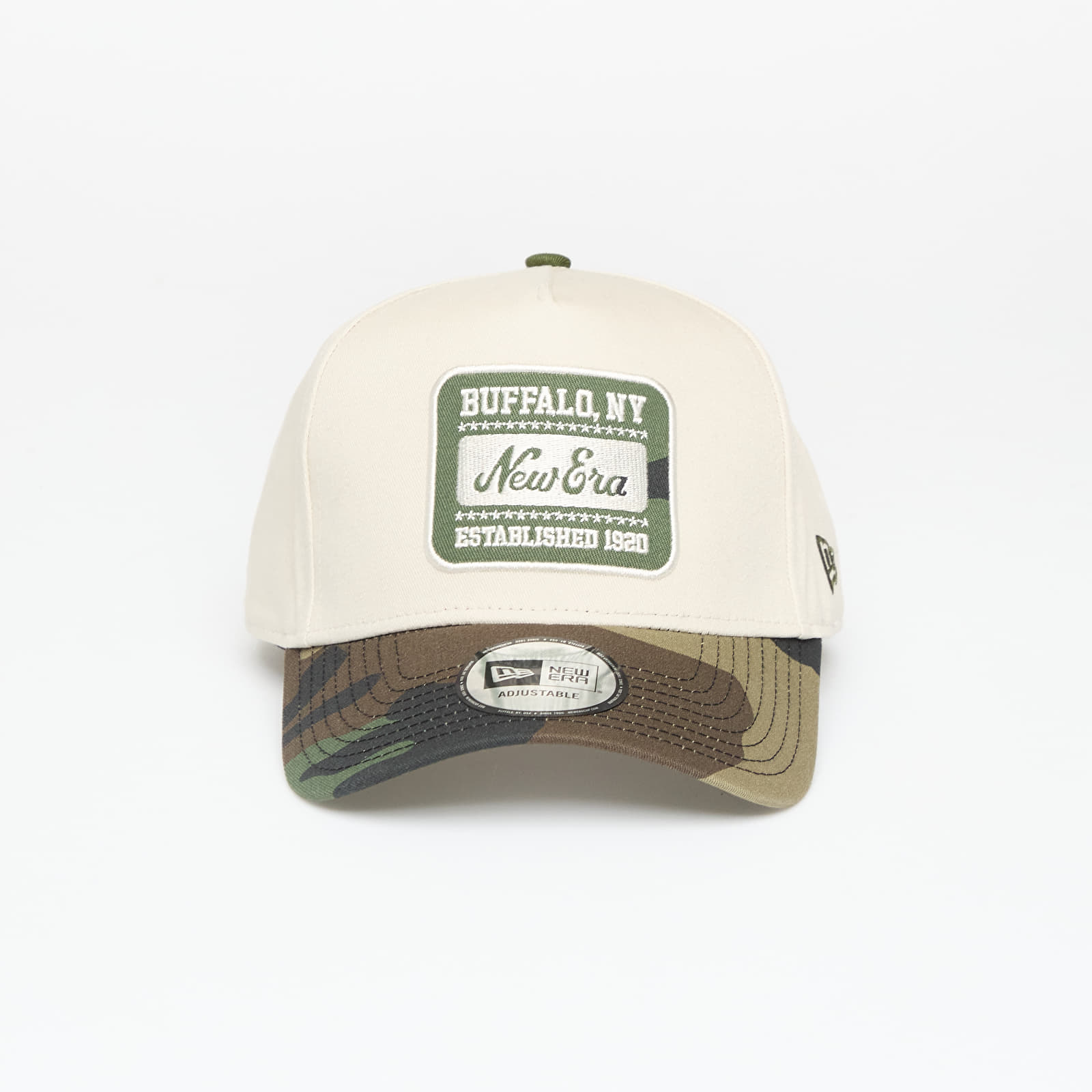 Caps New Era Camo Patch 9FORTY E-Frame Adjustable Cap Cream