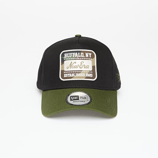 Cap New Era Camo Patch Black 9FORTY E-Frame Adjustable Cap Black/ Rifle Green