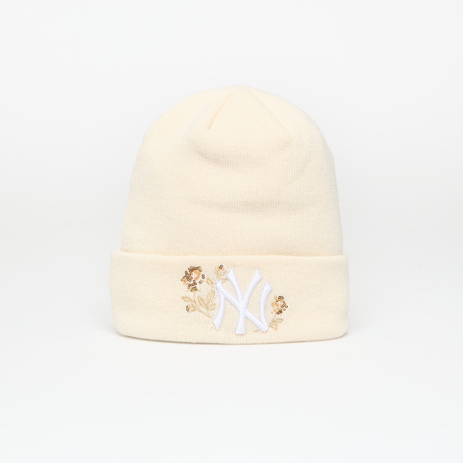 Șapcă New Era New York Yankees MLB Sequi Cuff Knit Beanie Hat Rose Cream Universal
