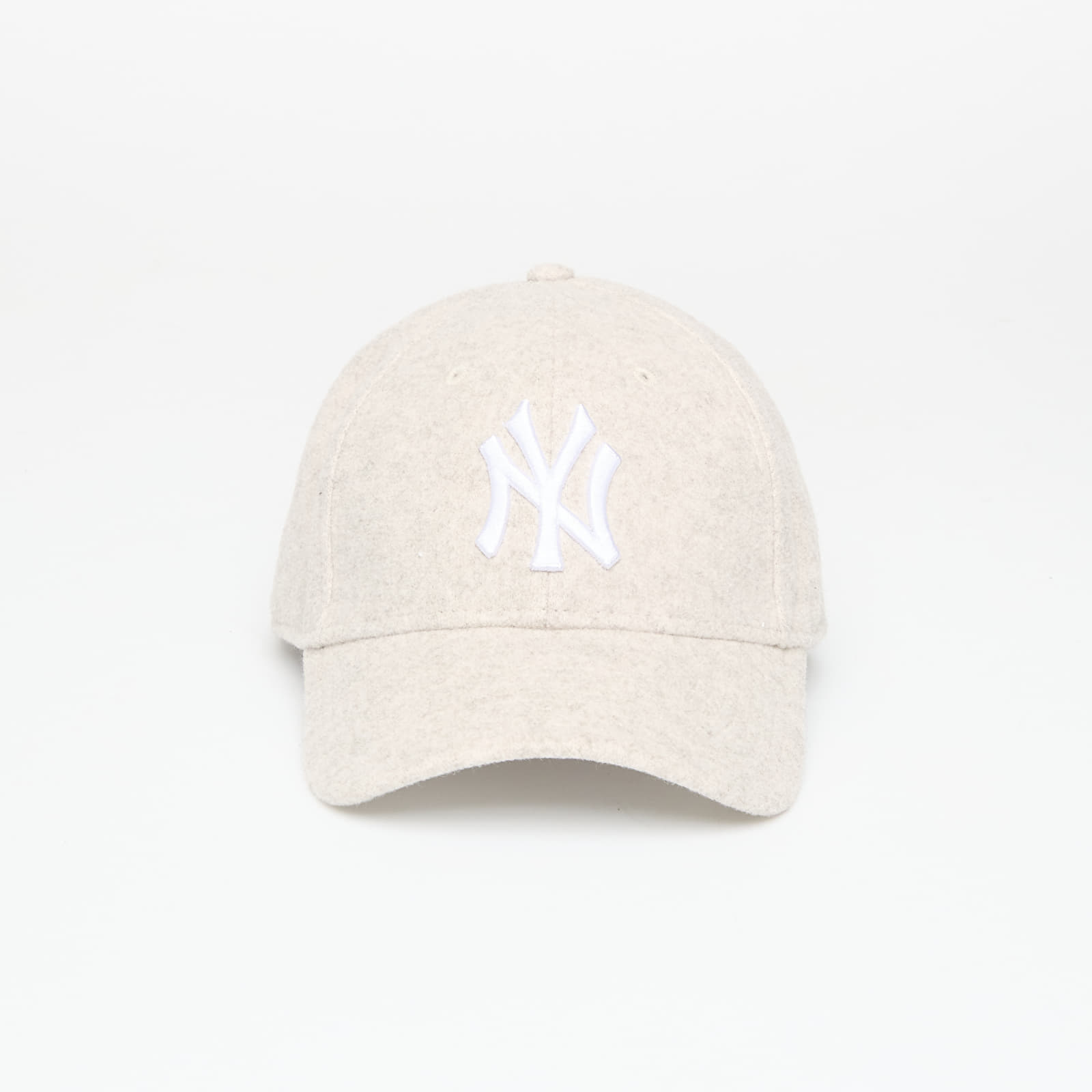 Mützen für Männer New Era New York Yankees MLB Melton Wool 9FORTY Adjustable Cap Cream