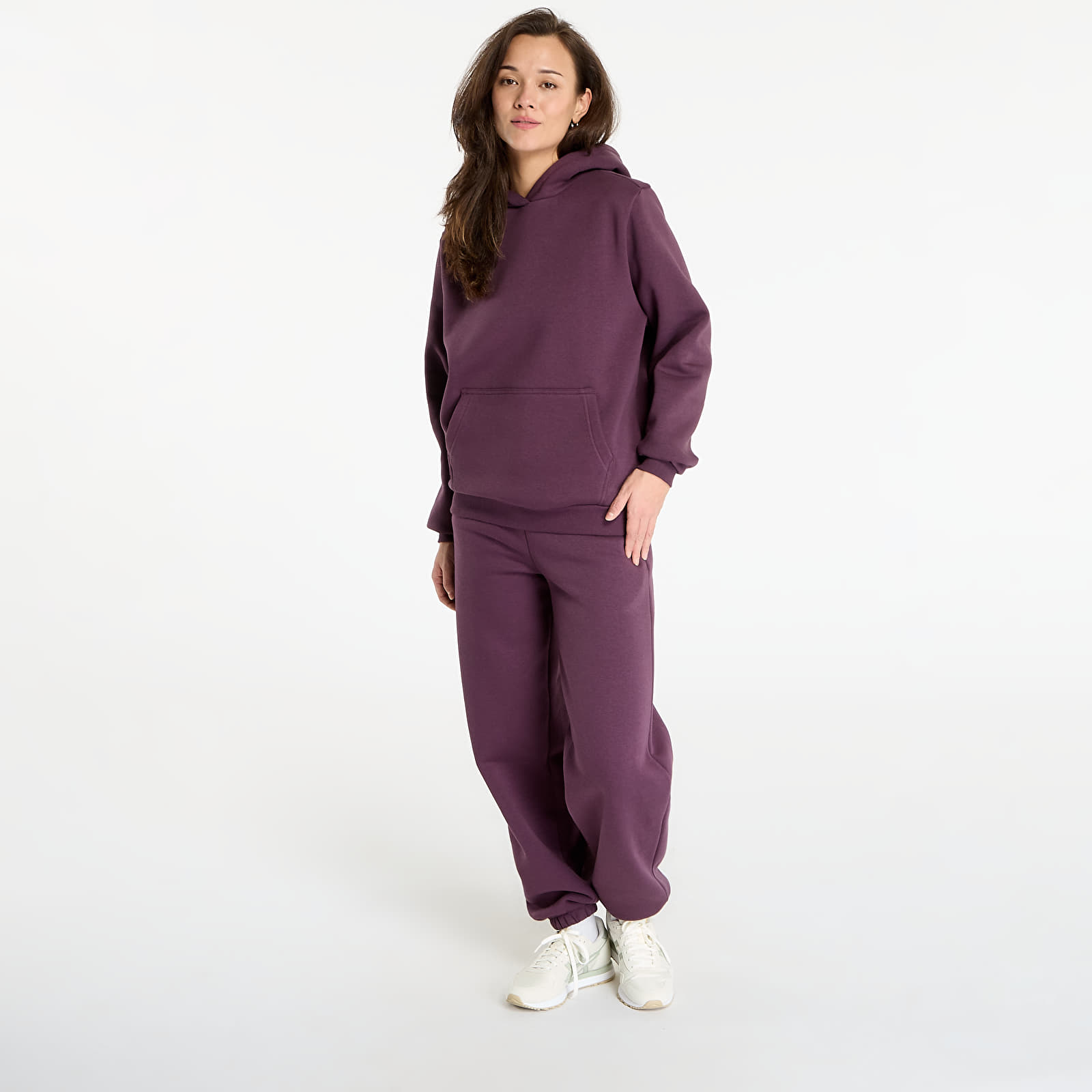 Hoodies and sweatshirts  Urban Classics Ladies Fluffy Hoody Plum Purple