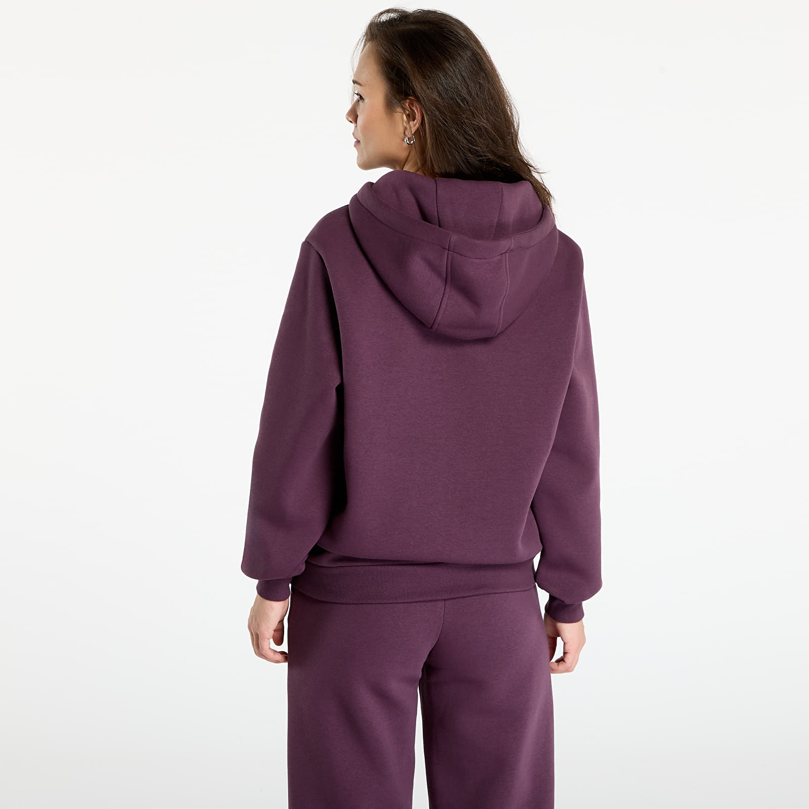 Felpe Urban Classics Ladies Fluffy Zip Hoody Plum Purple