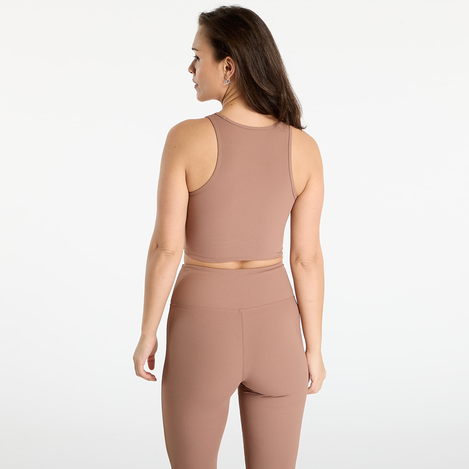 Tank Tops Urban Classics Ladies Sports Top Rib Light Brown