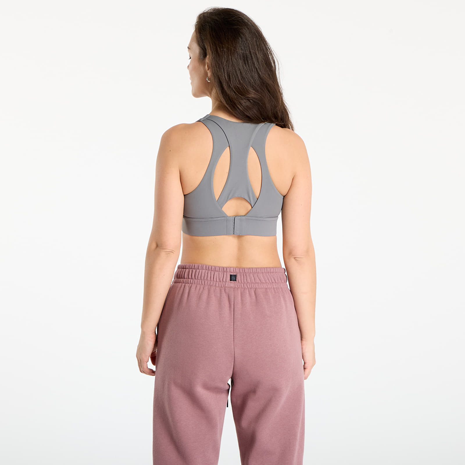 Podprsenky Urban Classics Ladies Sports Bra Senior Grey