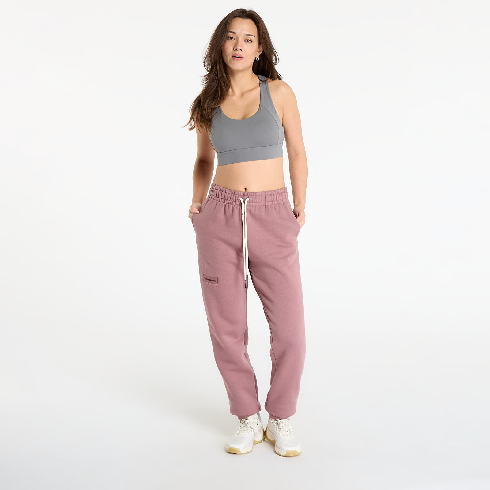 Podprsenky Urban Classics Ladies Sports Bra Senior Grey
