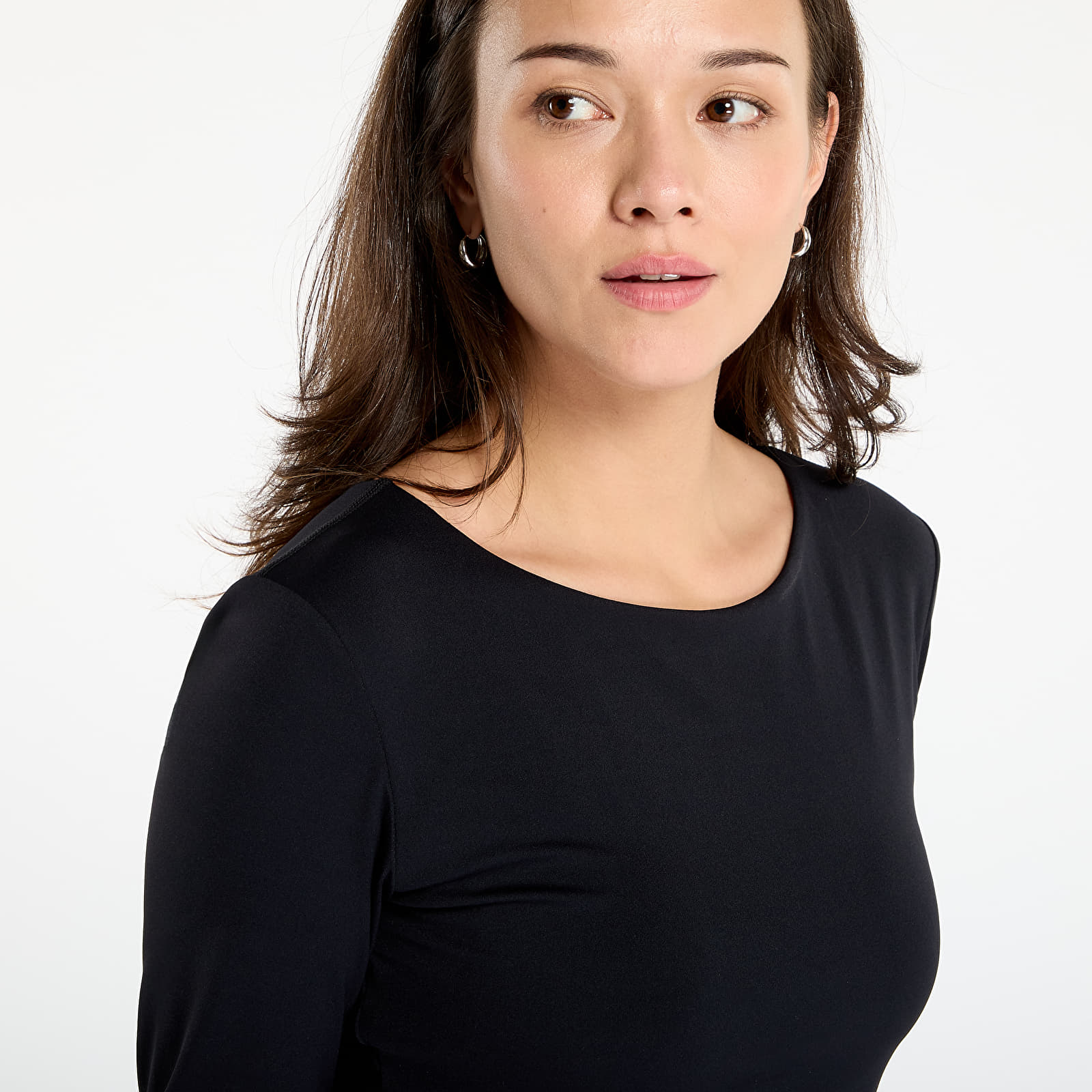 Tričká Urban Classics Ladies Sports Longsleeve Black