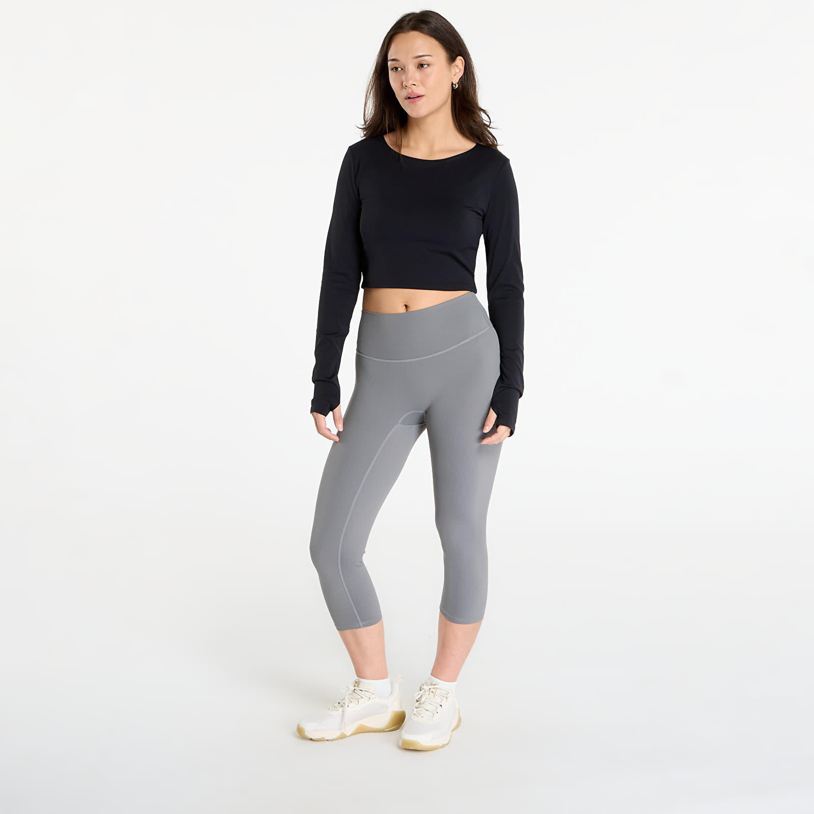 Tričká Urban Classics Ladies Sports Longsleeve Black