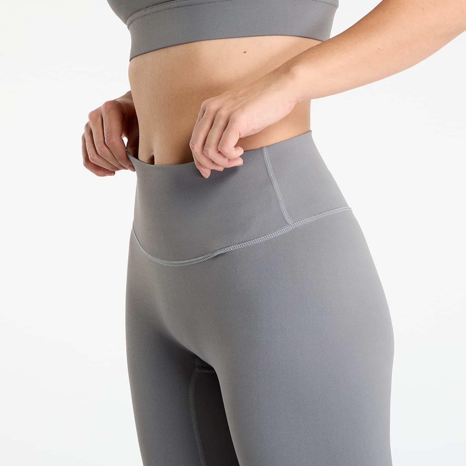 Leggings Urban Classics Ladies Capri Leggings Senior Grey